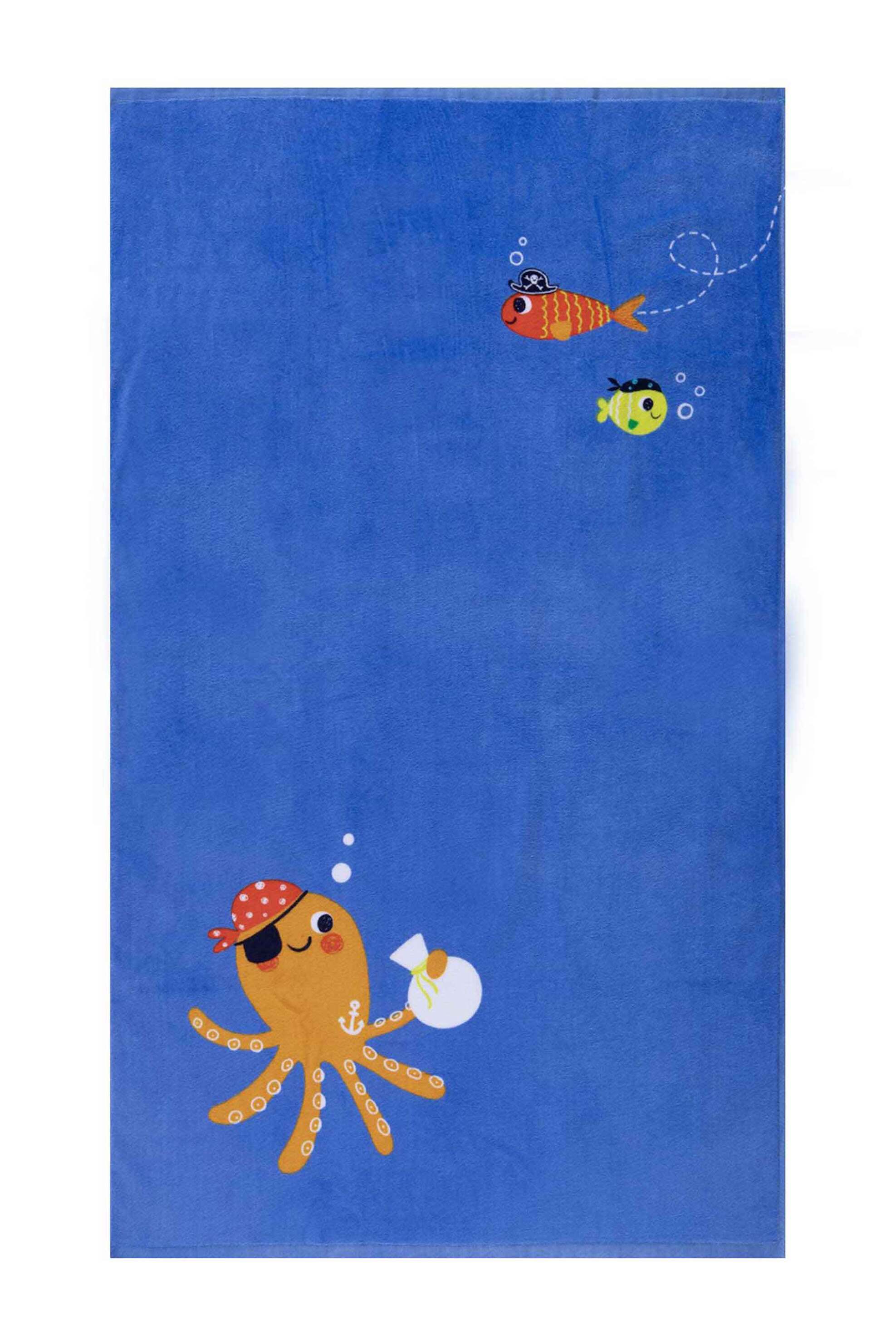 NEF-NEF HOMEWARE NEF-NEF παιδική πετσέτα θαλάσσης "Pirate Octapus" 70 x 120 cm - 035736 Μπλε