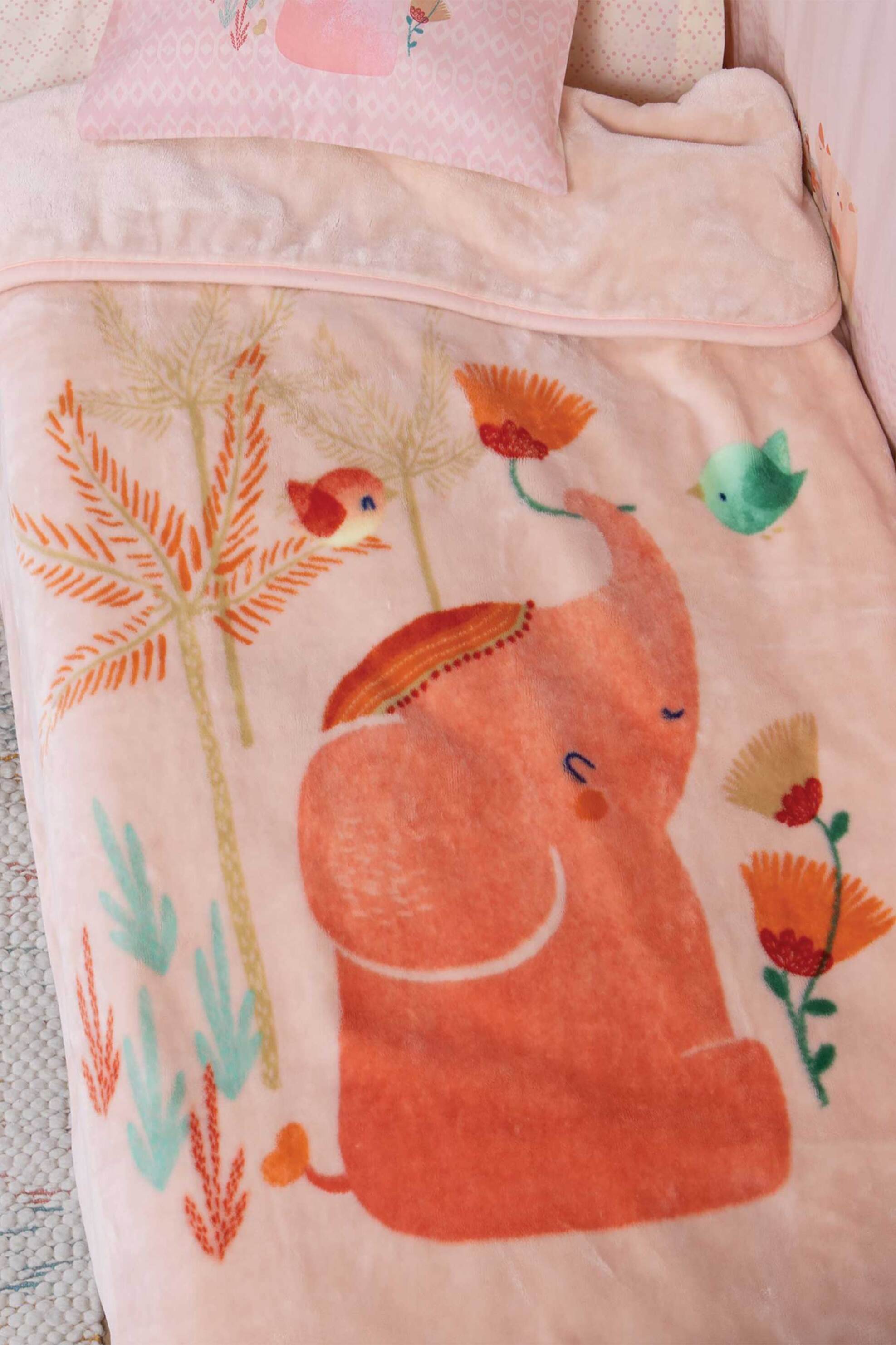 NEF-NEF HOMEWARE NEF-NEF βρεφική κουβέρτα αγκαλιάς "Indonesia" 75 x 100 cm - 036148 Σομόν