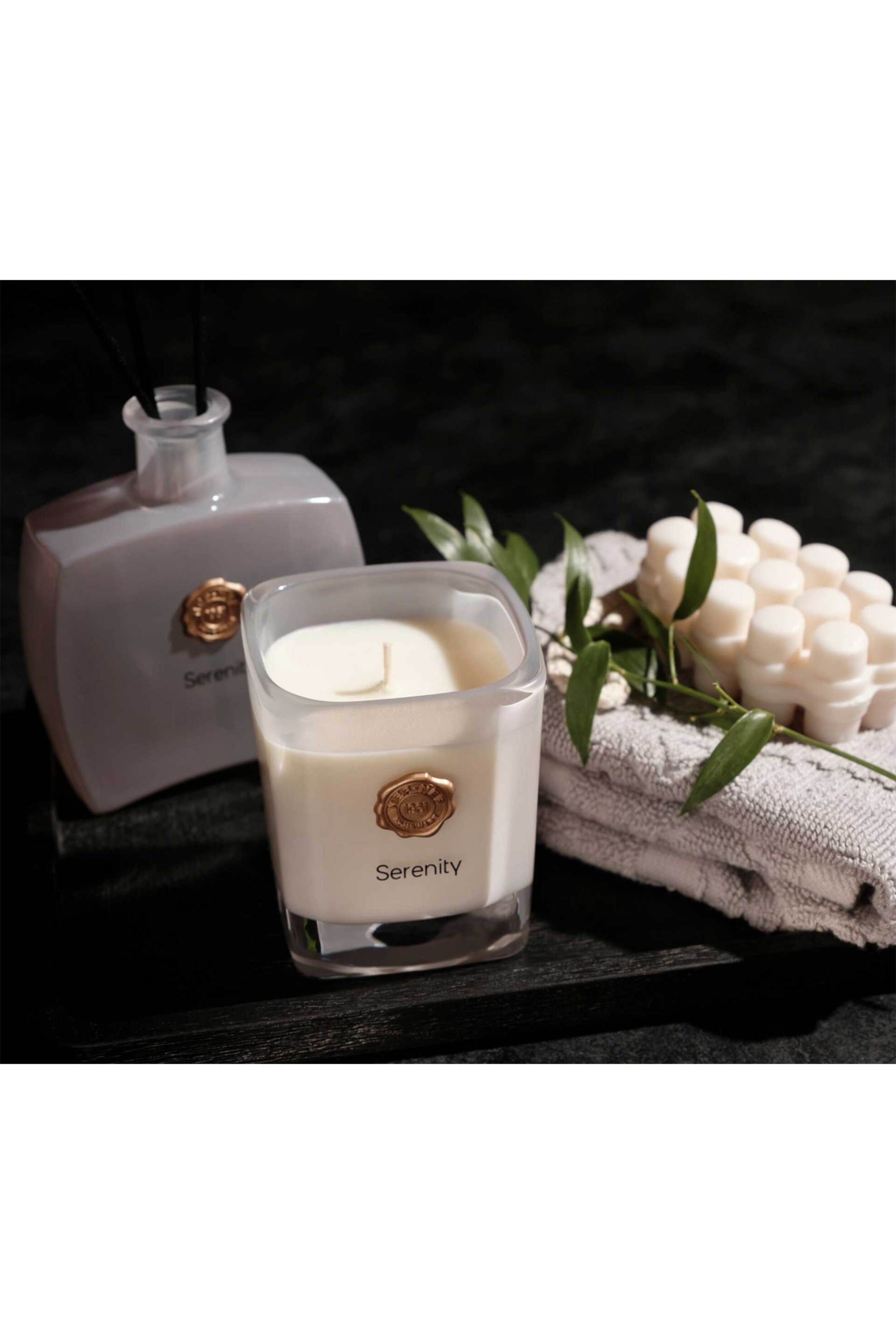 NEF-NEF αρωματικό κερί "Serenity" 180 gr - 036430 Γκρι φωτογραφία