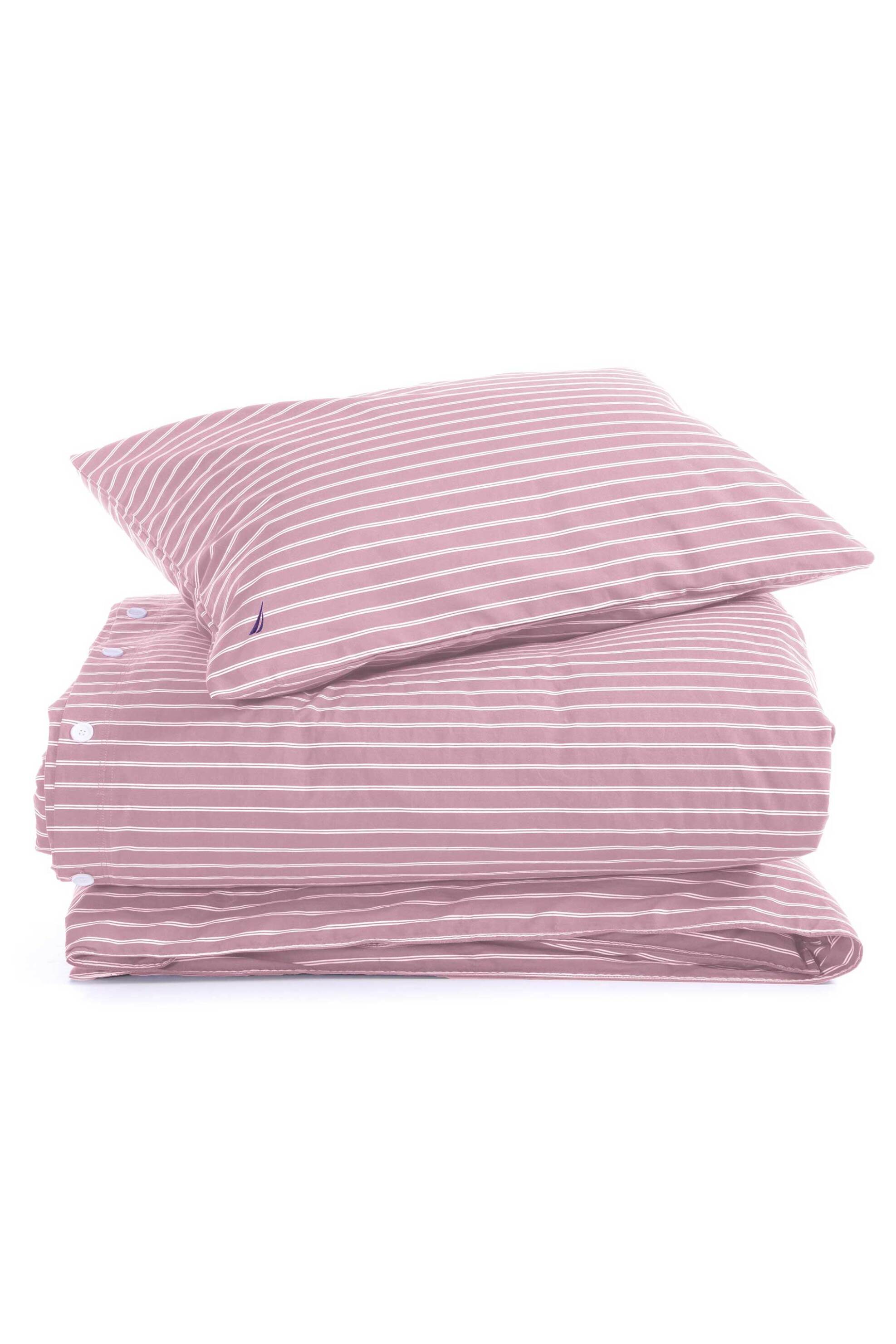 NEF-NEF σετ παπλωματοθήκη υπέρδιπλη με μαξιλαροθήκες "Nautica - Nau Coast" (3 τεμάχια) - 036524 Ροζ