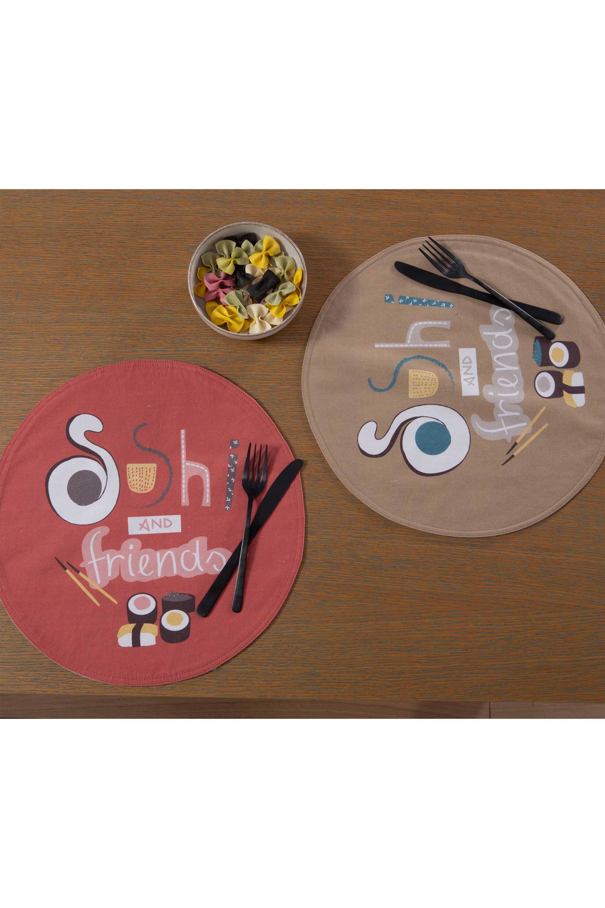 NEF-NEF HOMEWARE NEF-NEF σουπλά διπλής όψης "Sushi" 38 cm - 036533 Κεραμιδί