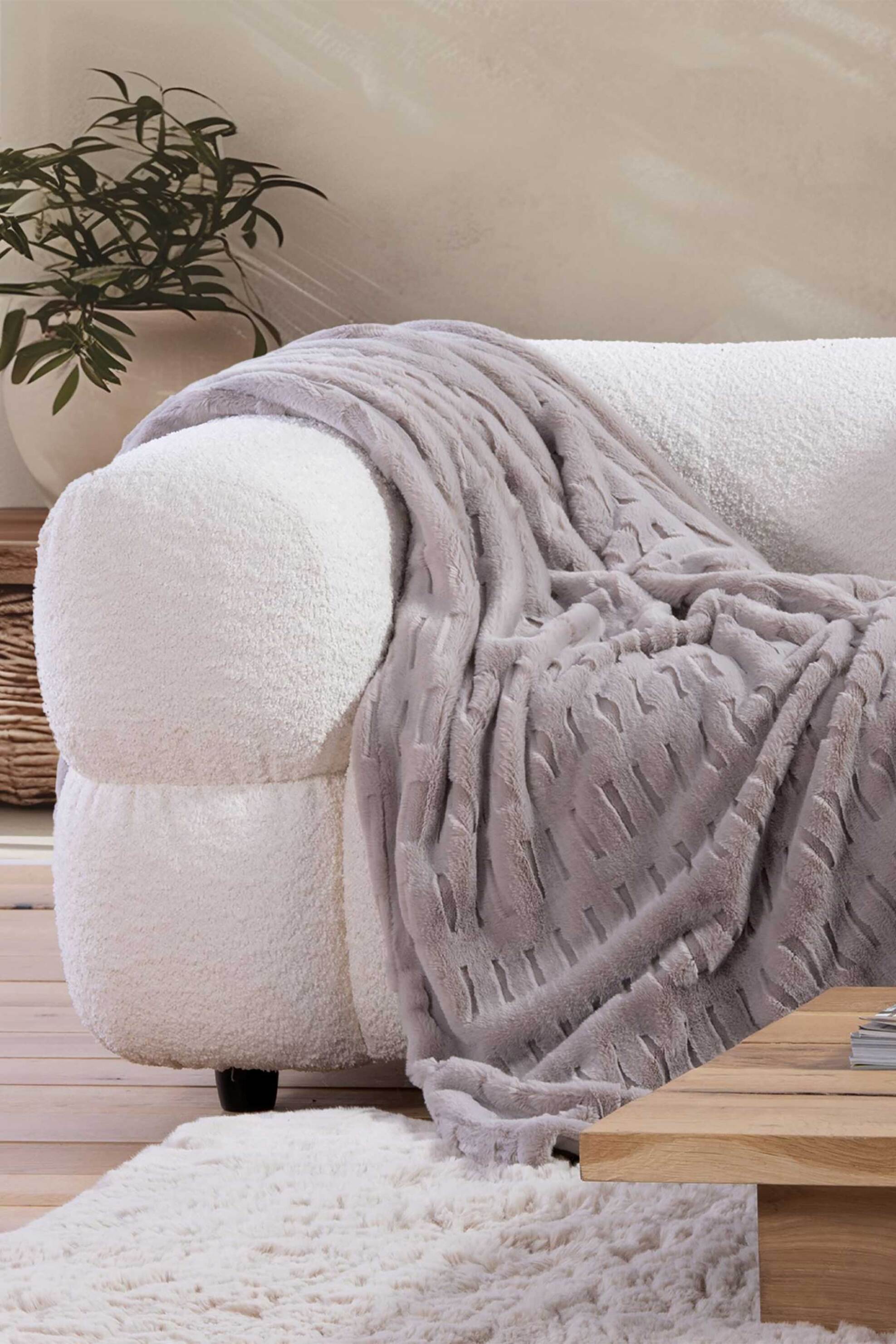 NEF-NEF HOMEWARE NEF-NEF ριχτάρι πολυθρόνας "Vivo" 130 x 180 cm - 036137 Μπεζ