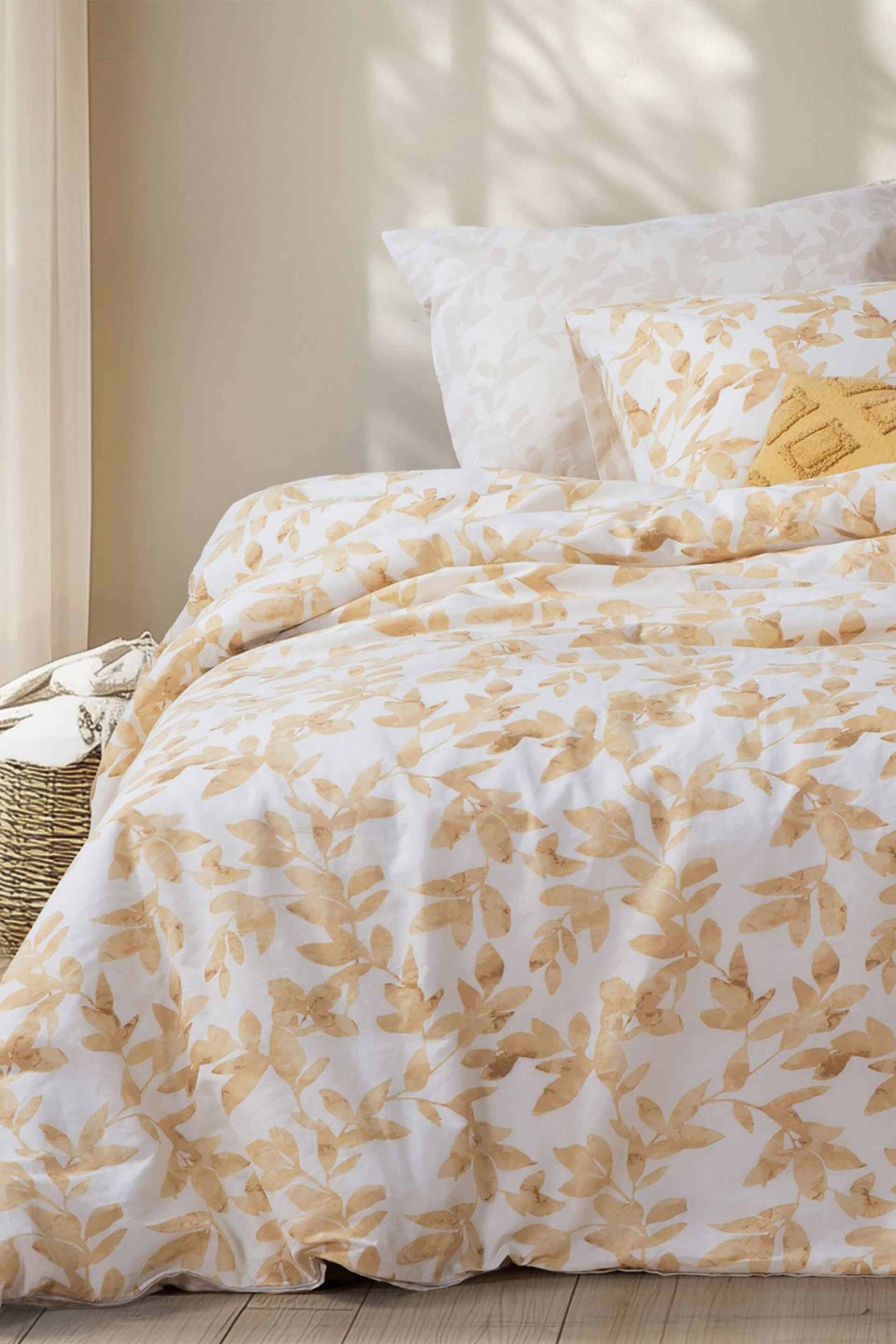 NEF-NEF σετ σεντόνια μονά με λάστιχο και μαξιλαροθήκη 170 x 270 cm "Sencil" (3 τεμάχια) - 037478 Μπεζ