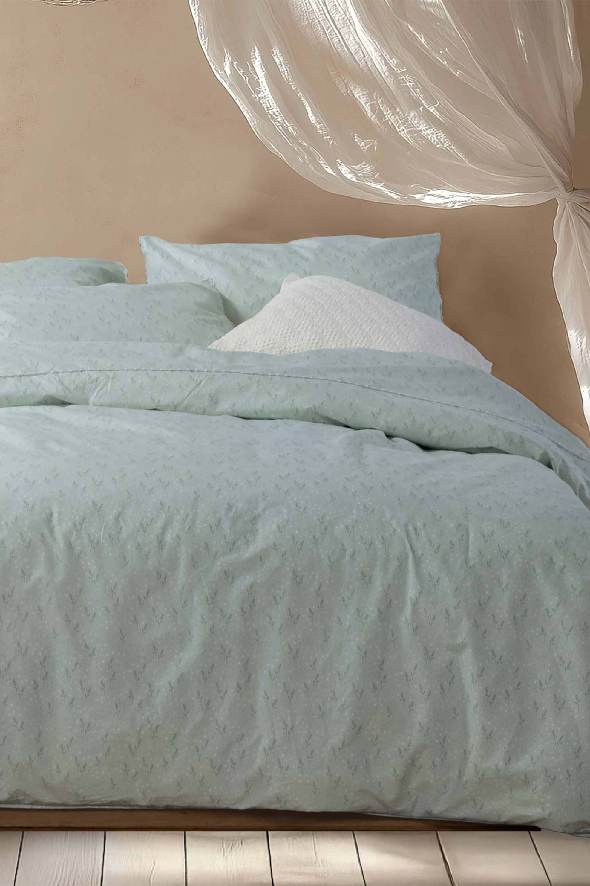 NEF-NEF σετ σεντόνια διπλά με μαξιλαροθήκες 200 x 270 cm "Josefine" (4 τεμάχια) - 037394 Πράσινο Μέντας