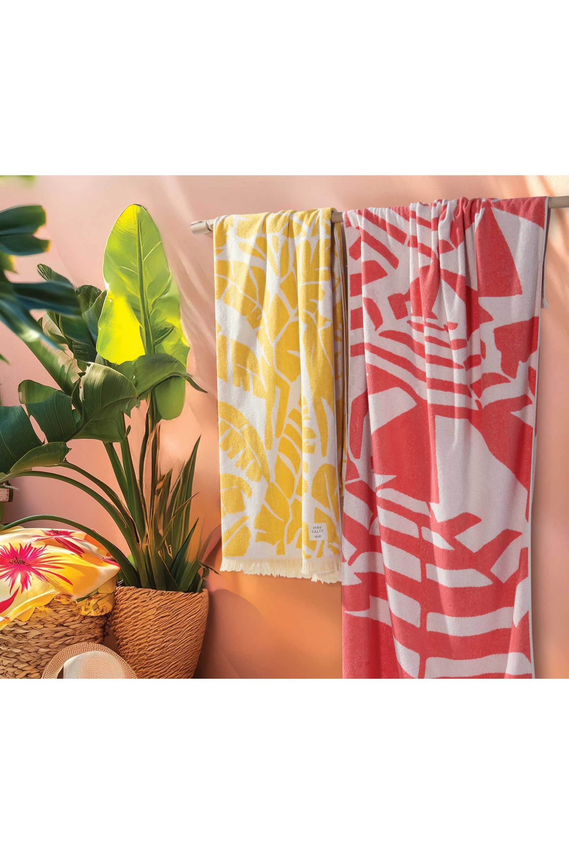 NEF-NEF πετσέτα θαλάσσης 90 x 170 cm "Amalfi" - 037725 Κίτρινο φωτογραφία