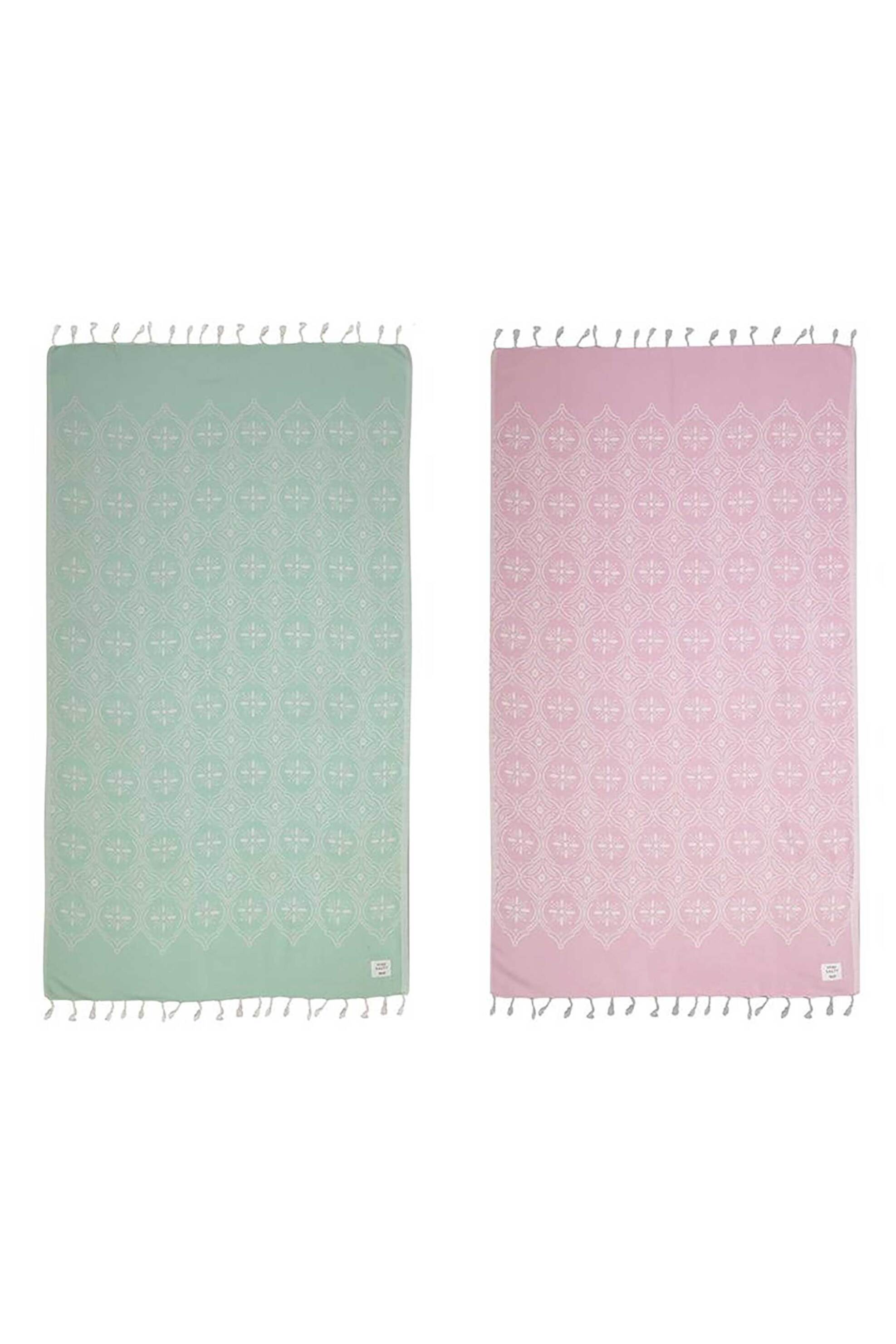 NEF-NEF γυναικεία πετσέτα/παρεό θαλάσσης 90 x 170 cm "Degenis" - 037746 Πράσινο Μέντας φωτογραφία