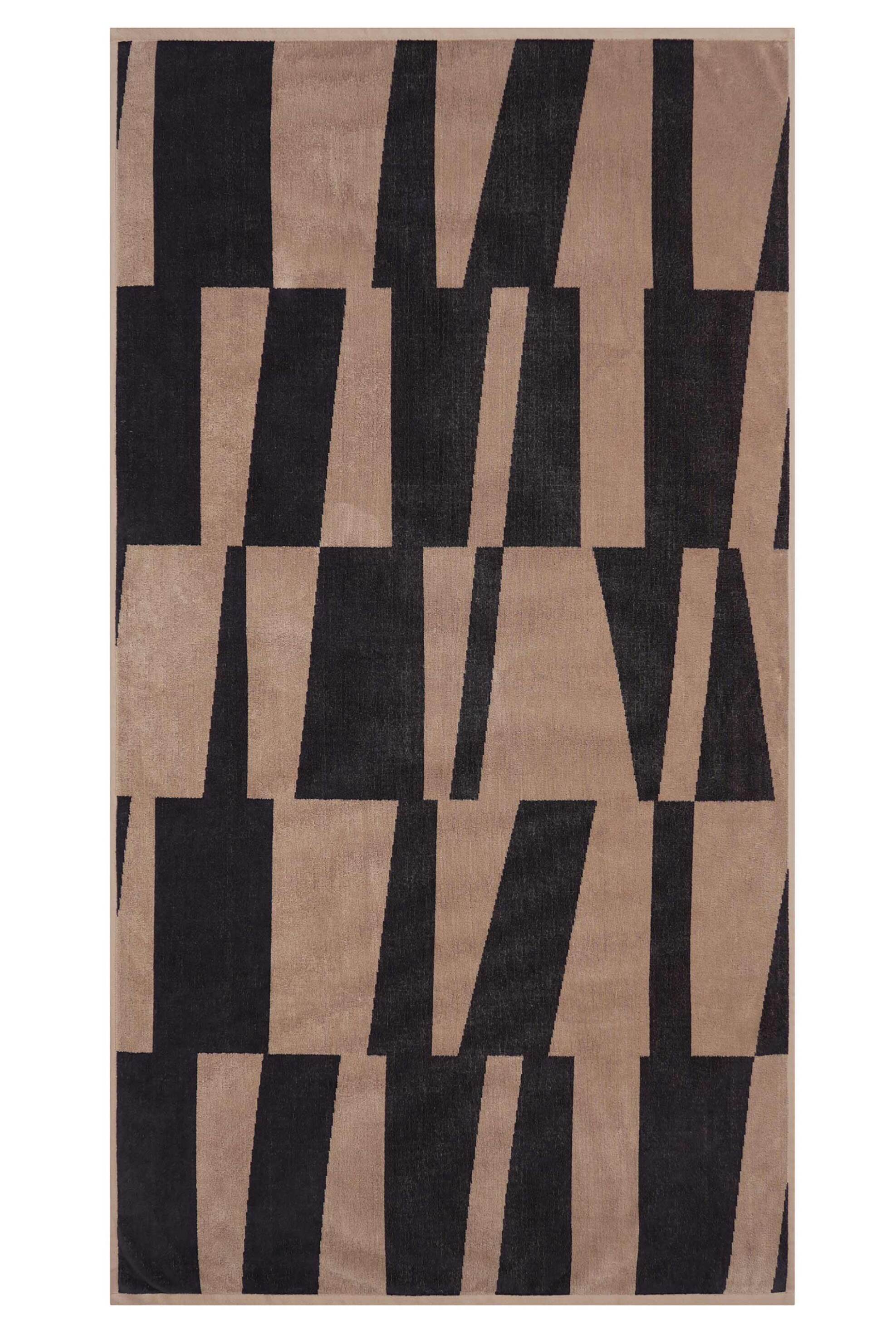 NEF-NEF HOMEWARE NEF-NEF πετσέτα θαλάσσης 80 x 160 cm "Inception" - 038116 Καφέ