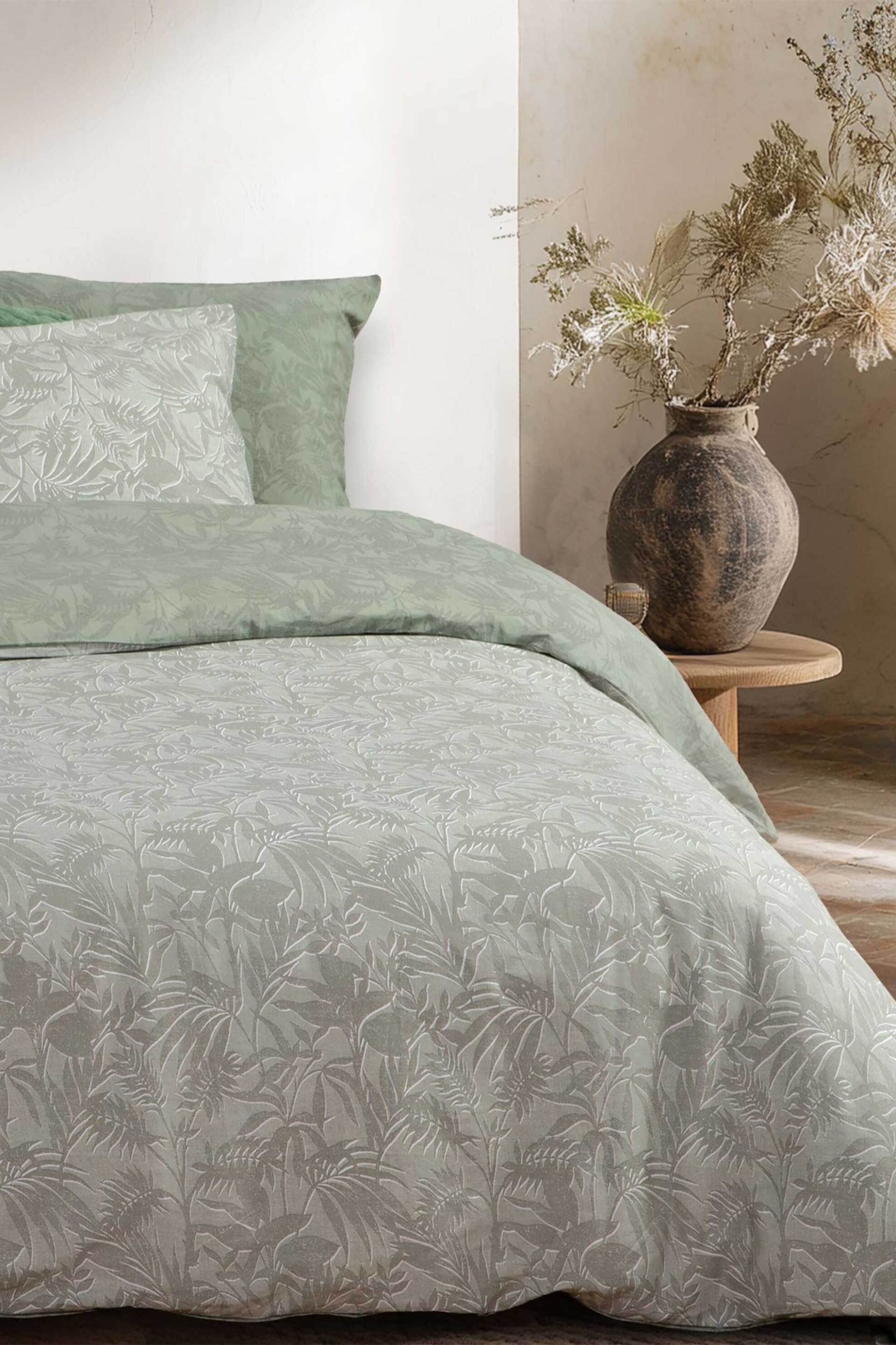 NEF-NEF σετ σεντόνια υπέρδιπλα με μαξιλαροθήκες "Dazier" (4 τεμάχια) - 038178 Πράσινο