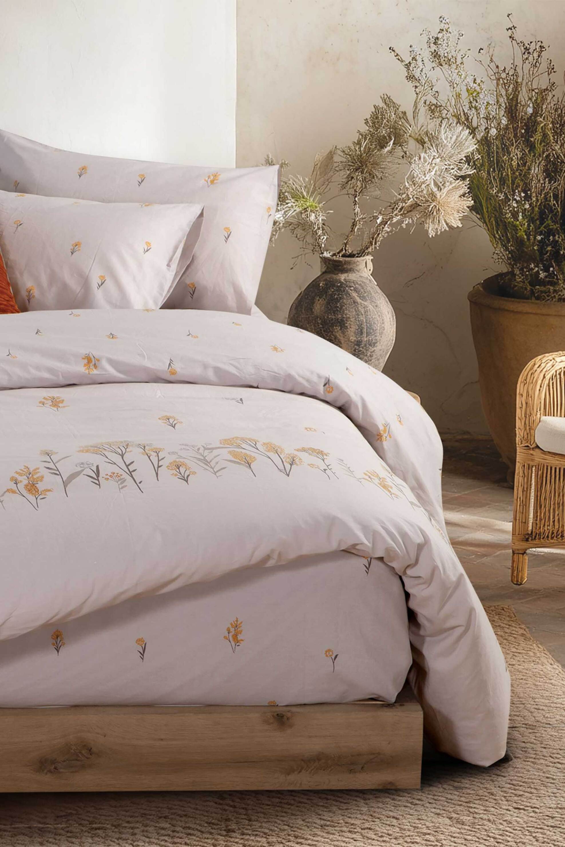 NEF-NEF σετ σεντόνια υπέρδιπλα με μαξιλαροθήκες "Fragesca" (4 τεμάχια) - 038180 Γκρι