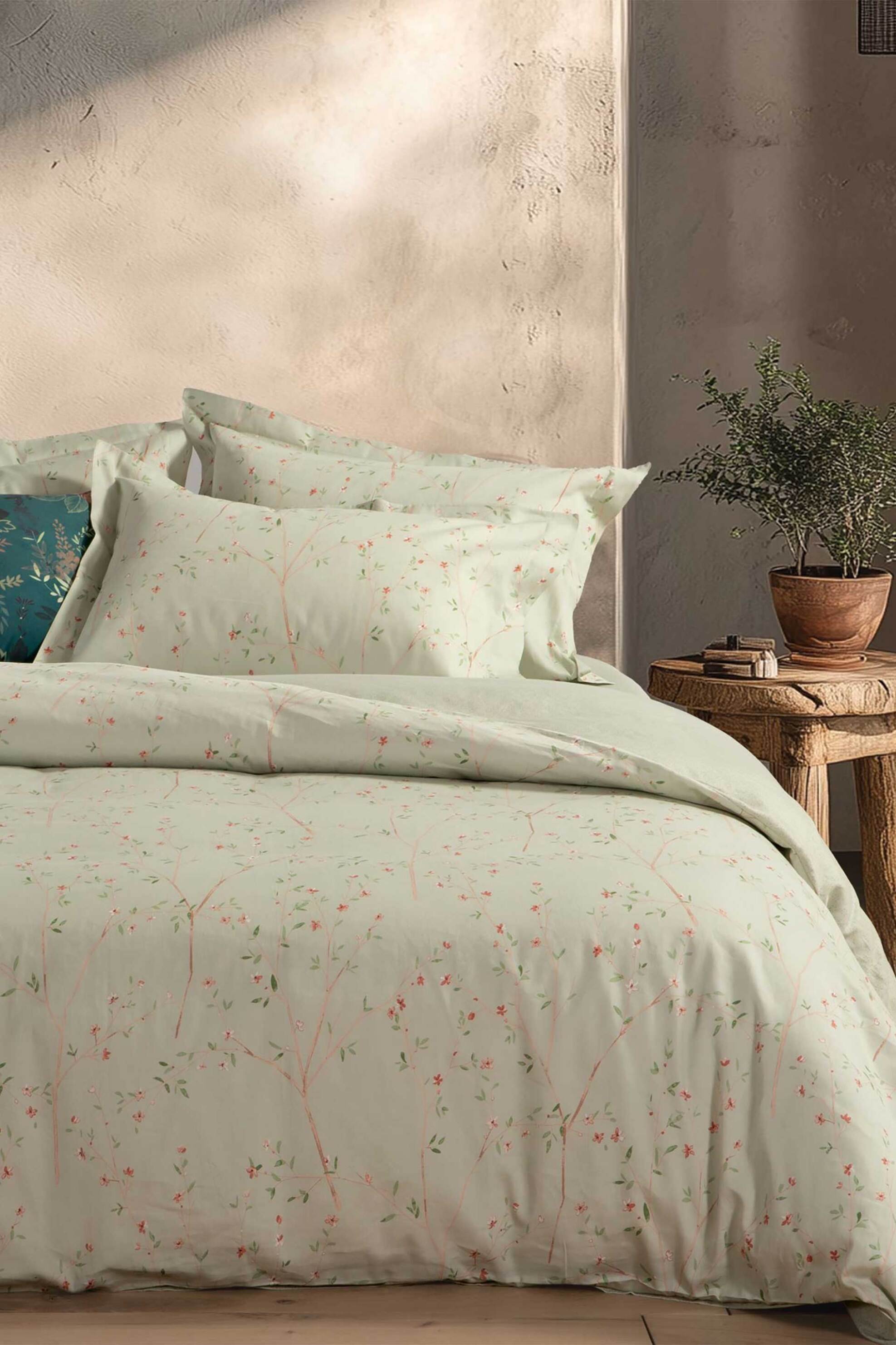 NEF-NEF σετ σεντόνια υπέρδιπλα με μαξιλαροθήκες "Kiara 26" (4 τεμάχια) - 038425 Πράσινο Μέντας