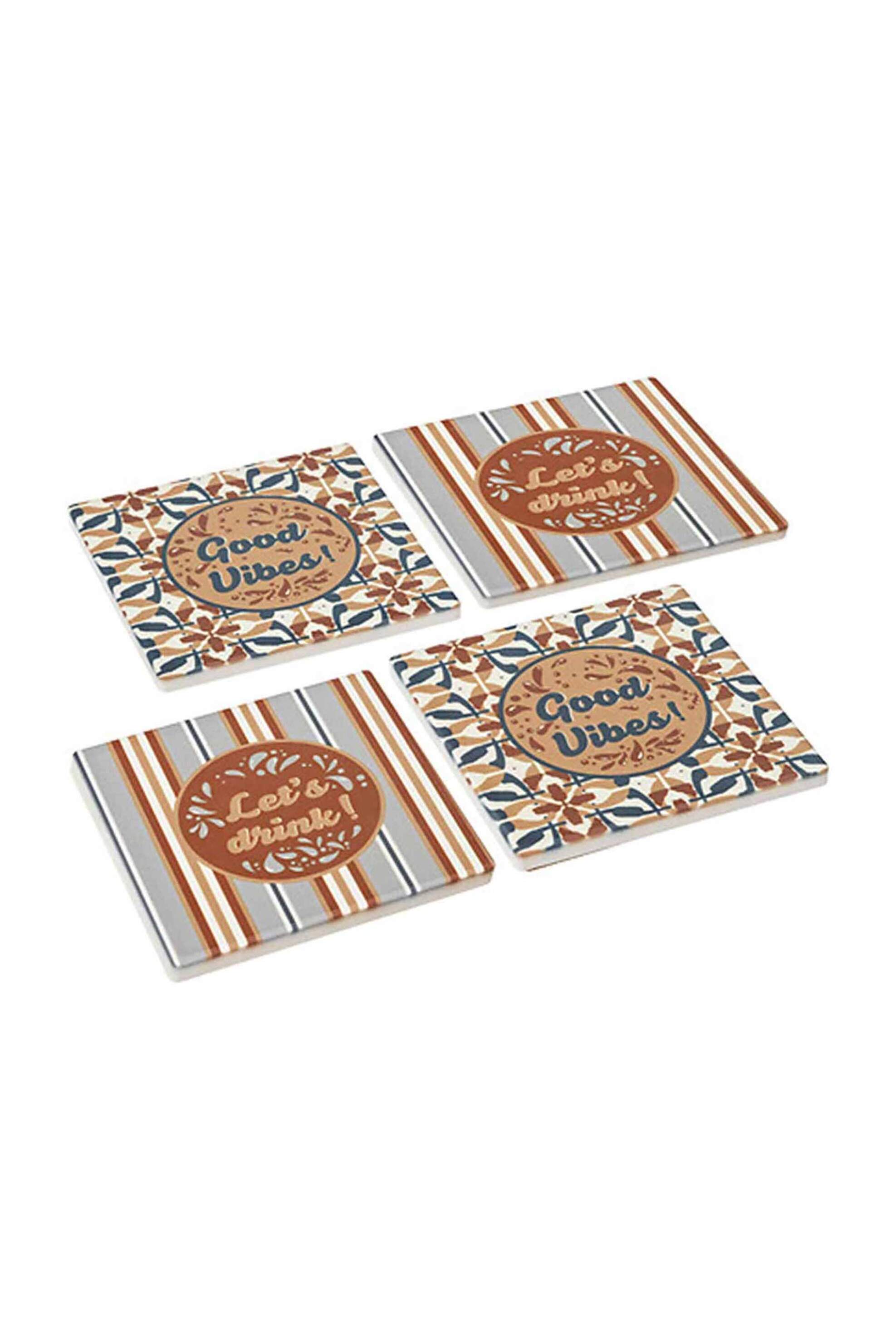 Marva σετ κεραμικά σουβέρ "Be Vintage" (4 τεμάχια) - 3560232762635