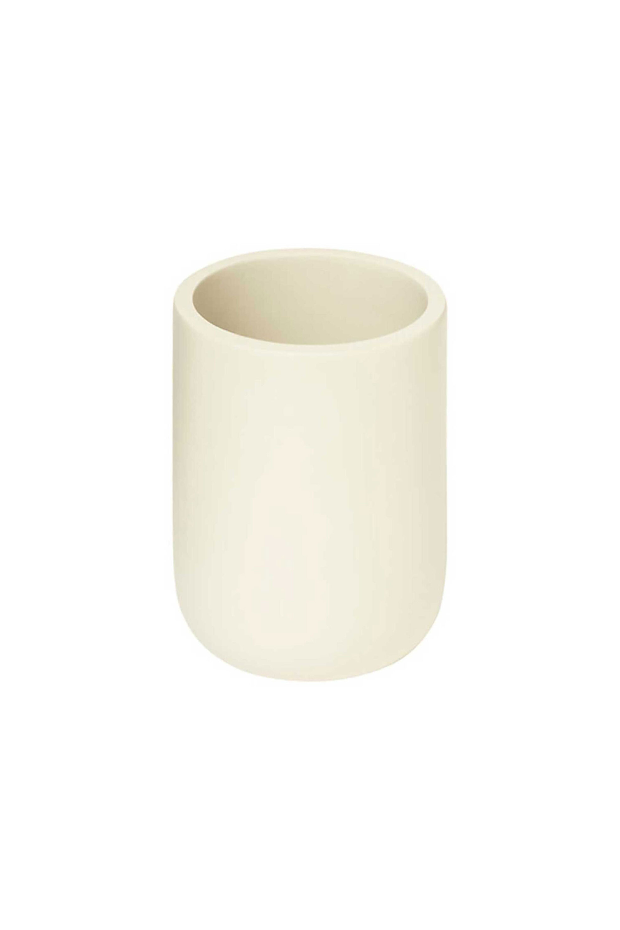 Marva πλαστική θήκη για οδοντόβουρτες "Ivory" 7,2 x 7,2 x 10,1 cm - 3560232847585