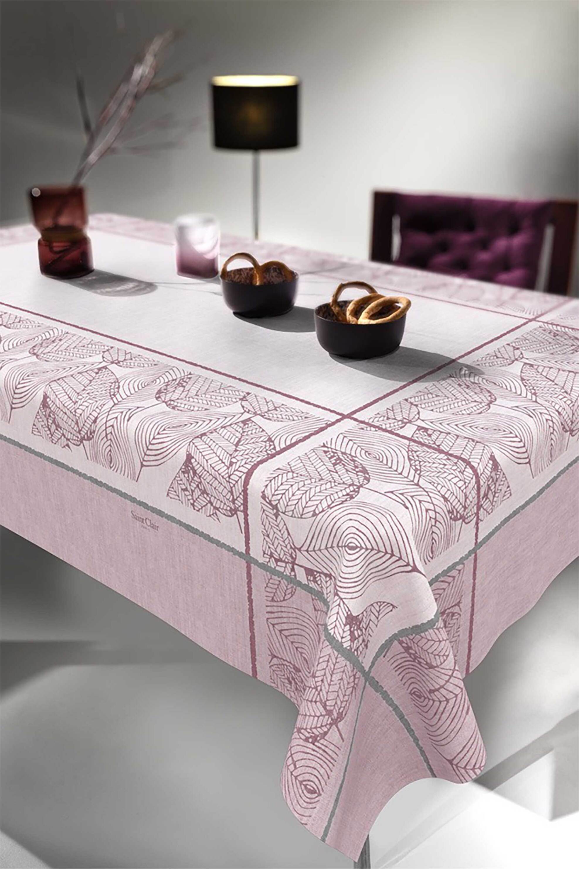 SAINT CLAIR PARIS Saint Clair τραπεζομάντηλο "Dusty Pink" 145 x 180 cm - 1719030124022