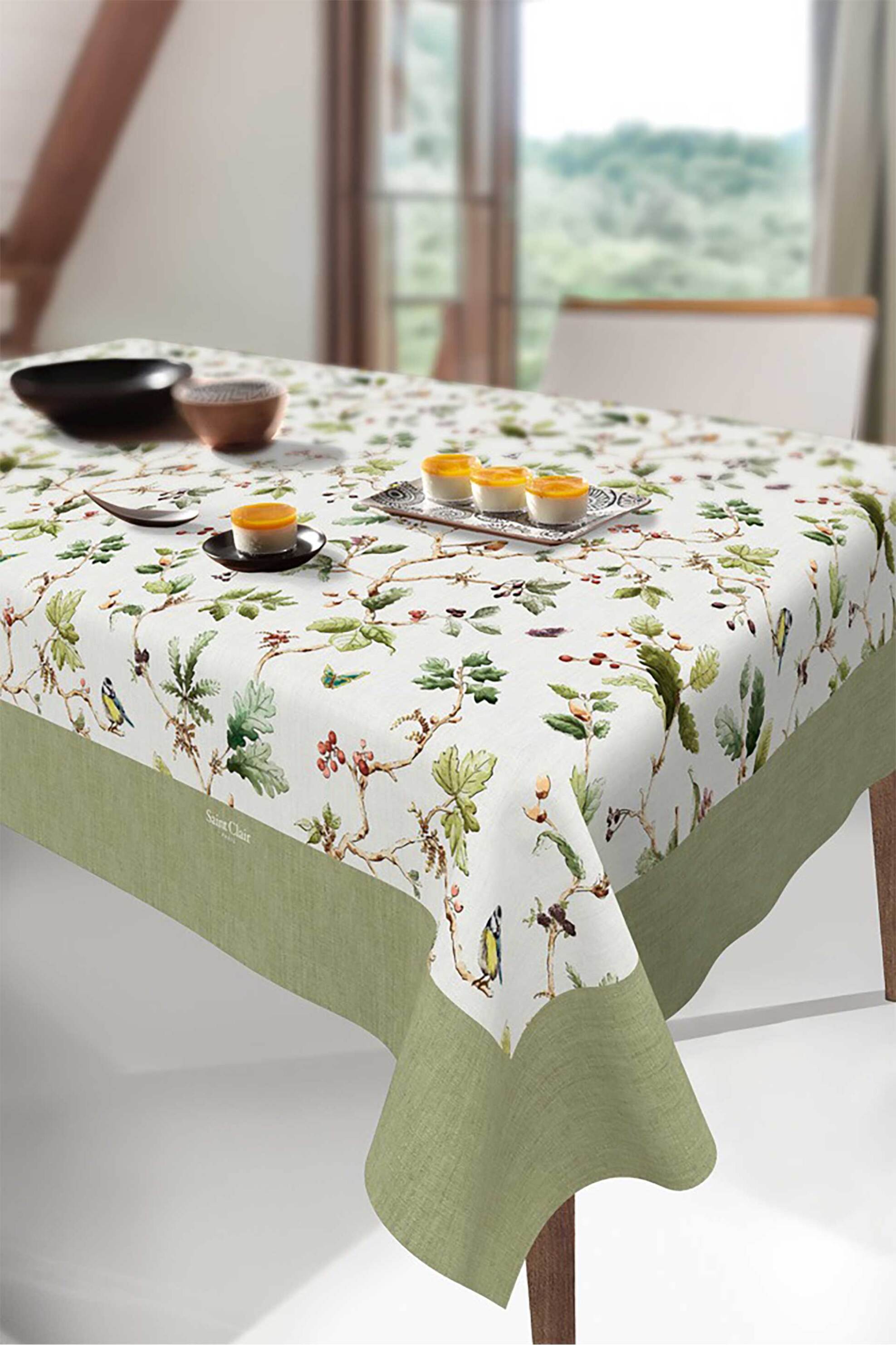 SAINT CLAIR PARIS Saint Clair τραπεζομάντηλο "Olive" 145 x 220 cm - 1719030124039