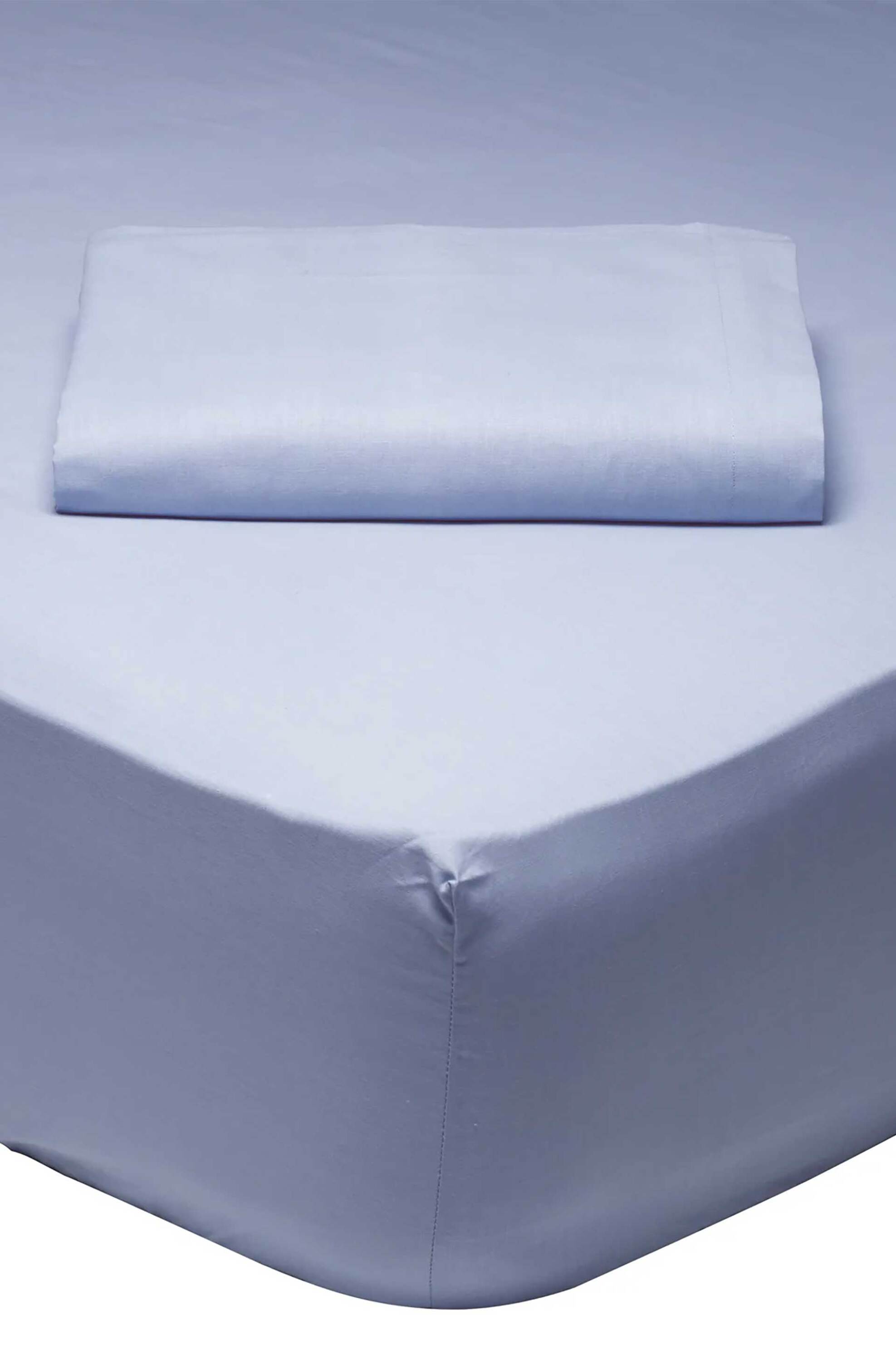 Das home σεντόνι μονό με λάστιχο "1005 Colour Best" 100 x 200 + 35 cm - 422410031005 Μπλε Ανοιχτό