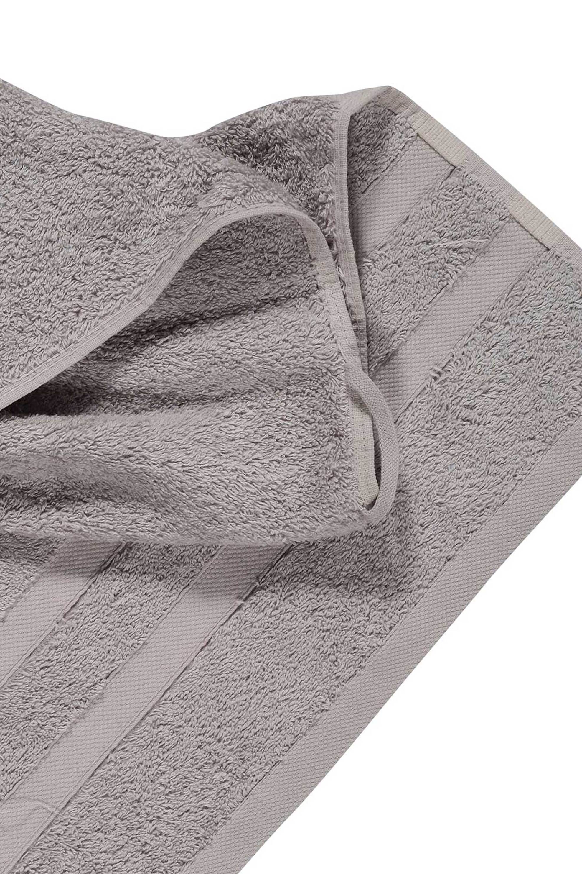 Das Home πετσέτα χεριών μονόχρωμη βαμβακερή "Das Prestige 1164" 30 x 50 cm - 467305001164 Γκρι Σκούρο