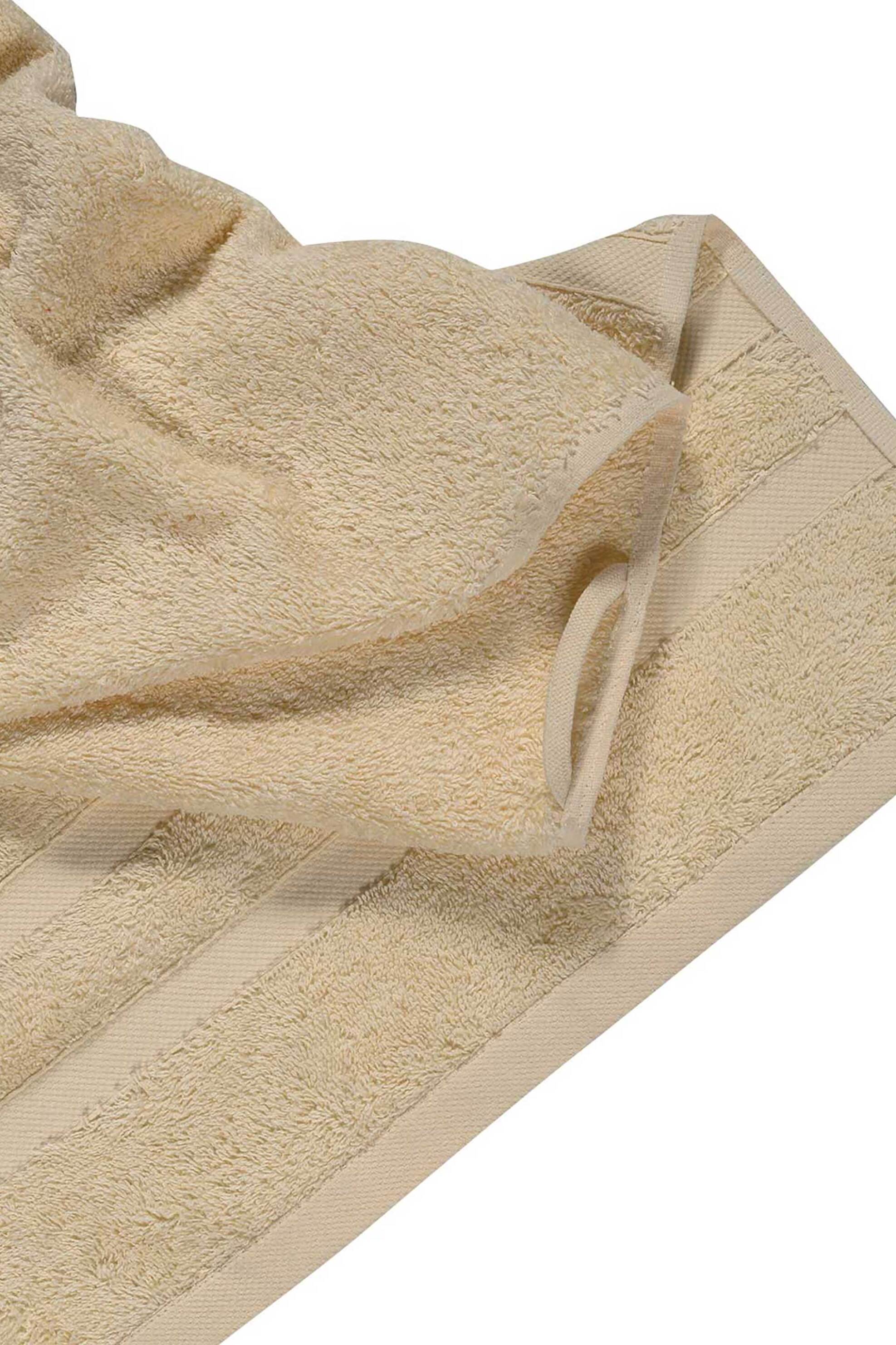 DAS HOME Das Home πετσέτα σώματος μονόχρωμη με ανάγλυφο σχέδιο "Prestige" 80 x 150 cm - 467801501161 Εκρού