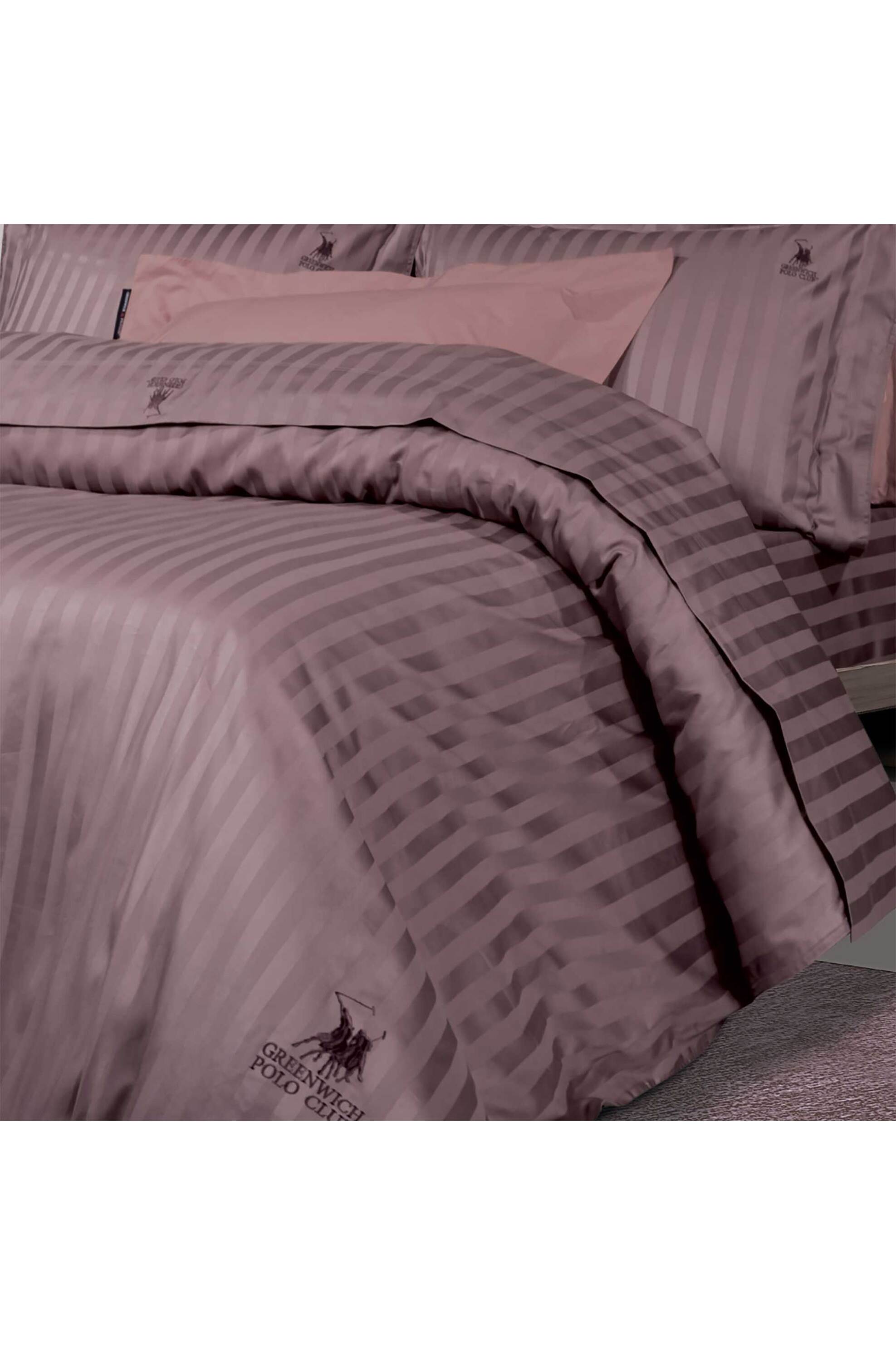 Greenwich Polo Club σετ σεντόνια υπέρδιπλα και μαξιλαροθήκες με ρίγα "Classic 2155" 2 x 240 x 270 cm - 2 x 50 x 70 + 7 cm - 202100202155 Μπορντό φωτογραφία