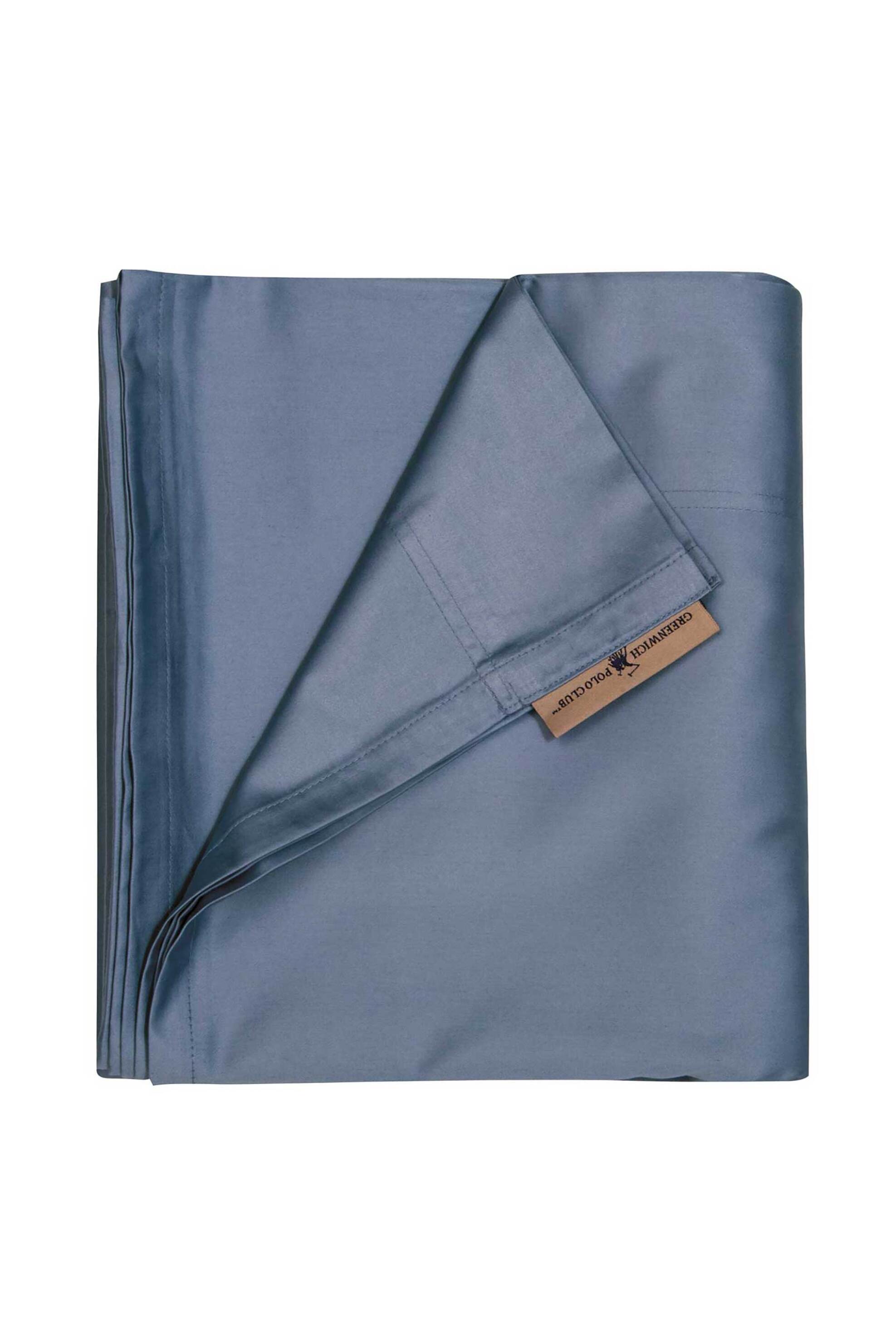 GREENWICH POLO CLUB Greenwich Polo Club σεντόνι υπέρδιπλο μονόχρωμο βαμβακερό "Cozy 2253" 240 x 270 cm - 222242702253 Μπλε