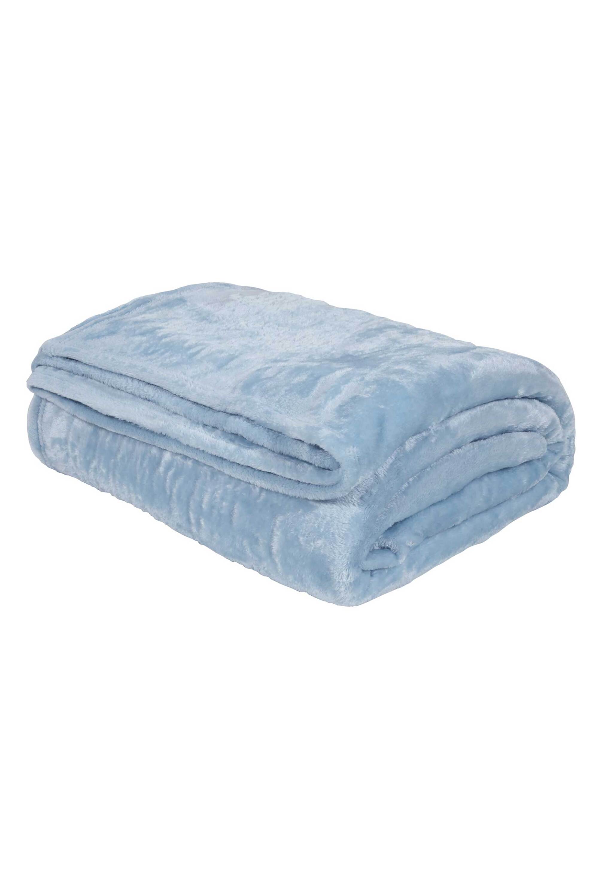 Das Home κουβέρτα velour μονή μονόχρωμη "1344" 160 x 220 cm - 420577711344 Μπλε φωτογραφία