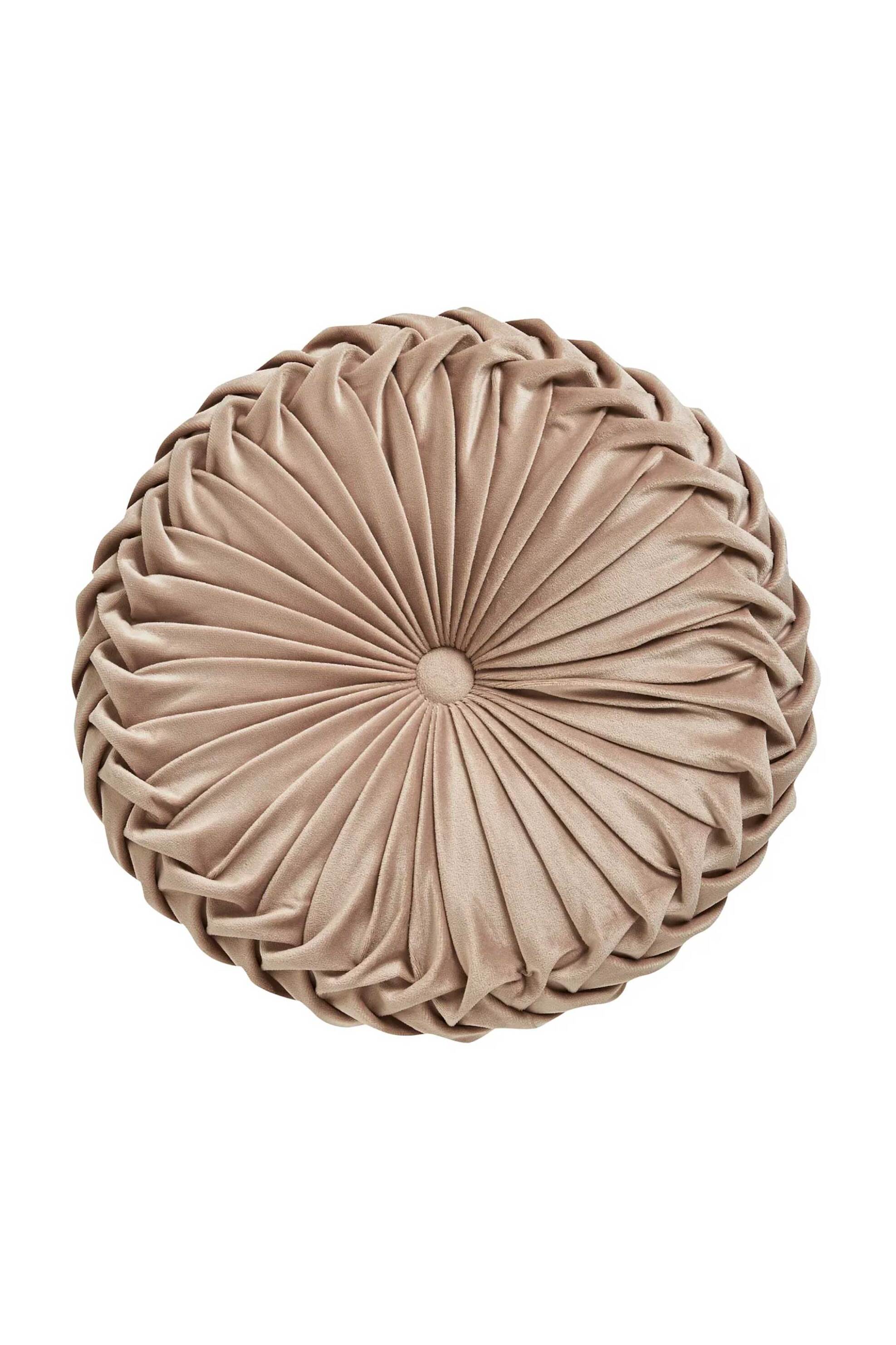 Das Home μαξιλάρι διακοσμητικό μονόχρωμο με βελούδινη υφή "0244" 40 cm - 533540400244 Μπεζ