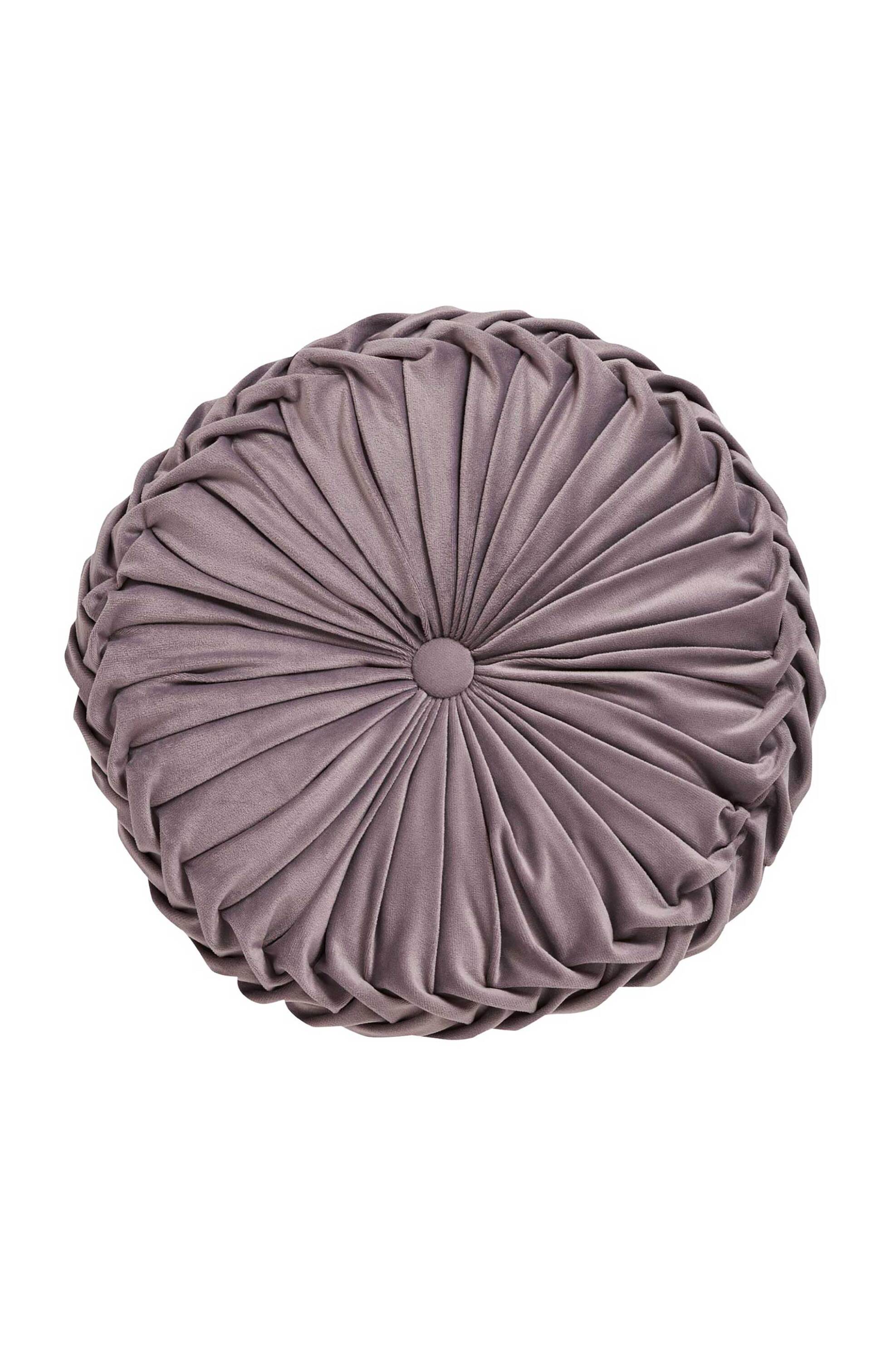 Das Home διακοσμητικό μαξιλάρι μονόχρωμο με σούρες "0246" 40 cm - 533540400246 Λιλά