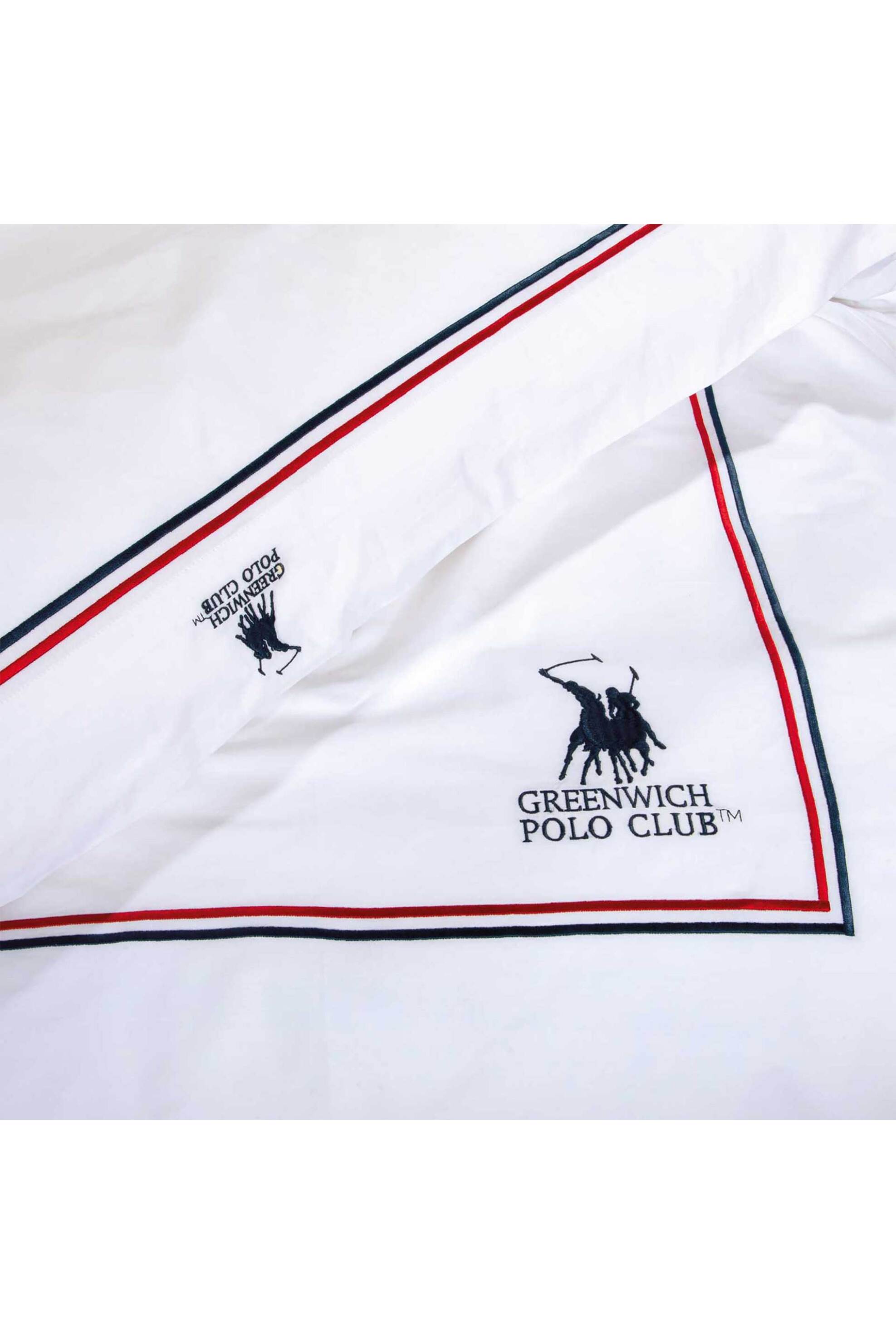 Greenwich Polo Club σετ παπλωματοθήκη υπέρδιπλη και μαξιλαροθήκες "Classic 2173" 220 x 240 cm - 2 x 50 x 70 + 5 cm - 206000202173 Λευκό φωτογραφία