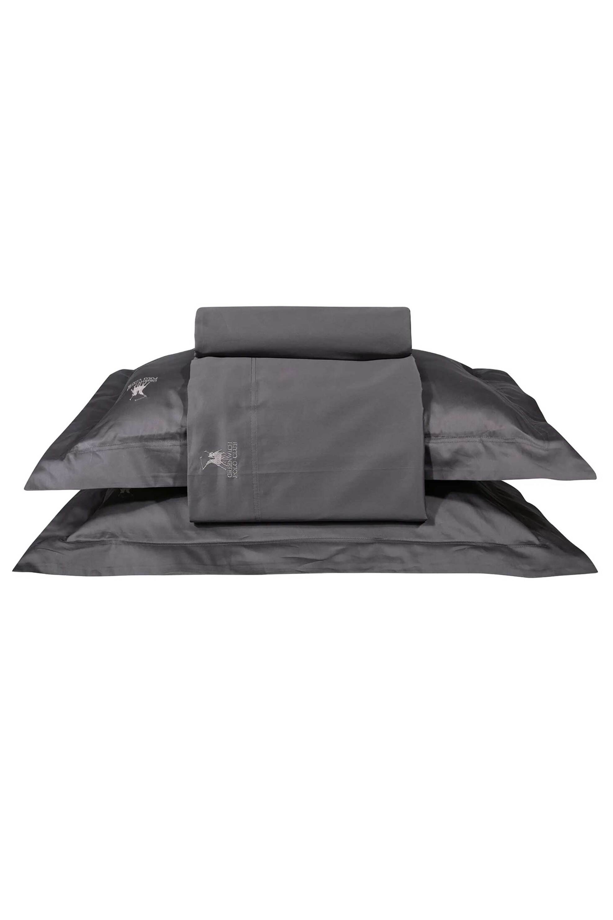Greenwich Polo Club σετ σεντόνια king size και μαξιλαροθήκες μονόχρωμα "2178" 2 x 250 x 270 cm - 2 x 50 x 70 + 7 cm - 202100302178 Γκρι φωτογραφία