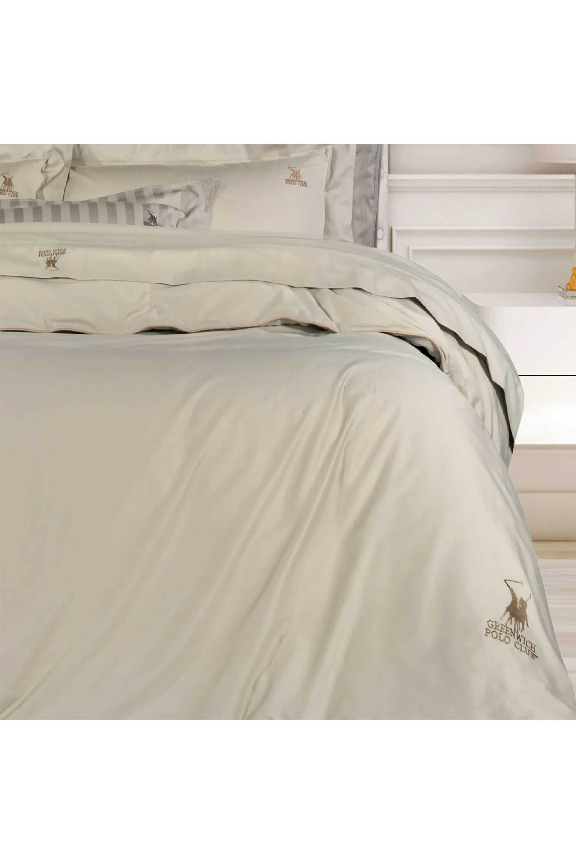 Greenwich Polo Club σετ σεντόνια king size και μαξιλαροθήκες μονόχρωμα " 2181" 2 x 250 x 270 cm - 2 x 50 x 70 + 7 cm - 202100302181 Καφέ Ανοιχτό φωτογραφία