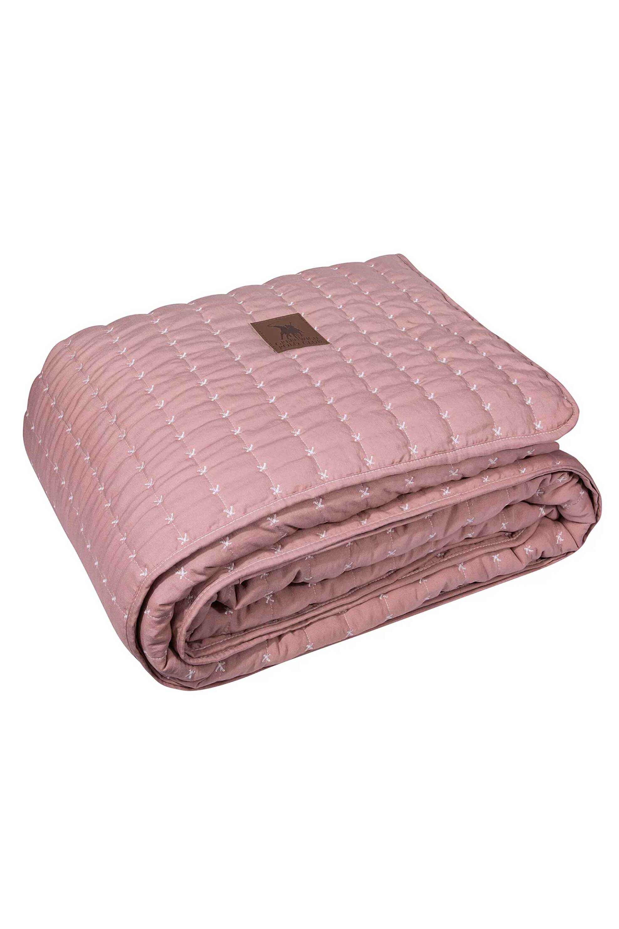 Greenwich Polo Club κουβερλί king size με ανάγλυφο σχέδιο και logo patch "3463" 230 x 250 cm - 202000203463 Ροζ φωτογραφία