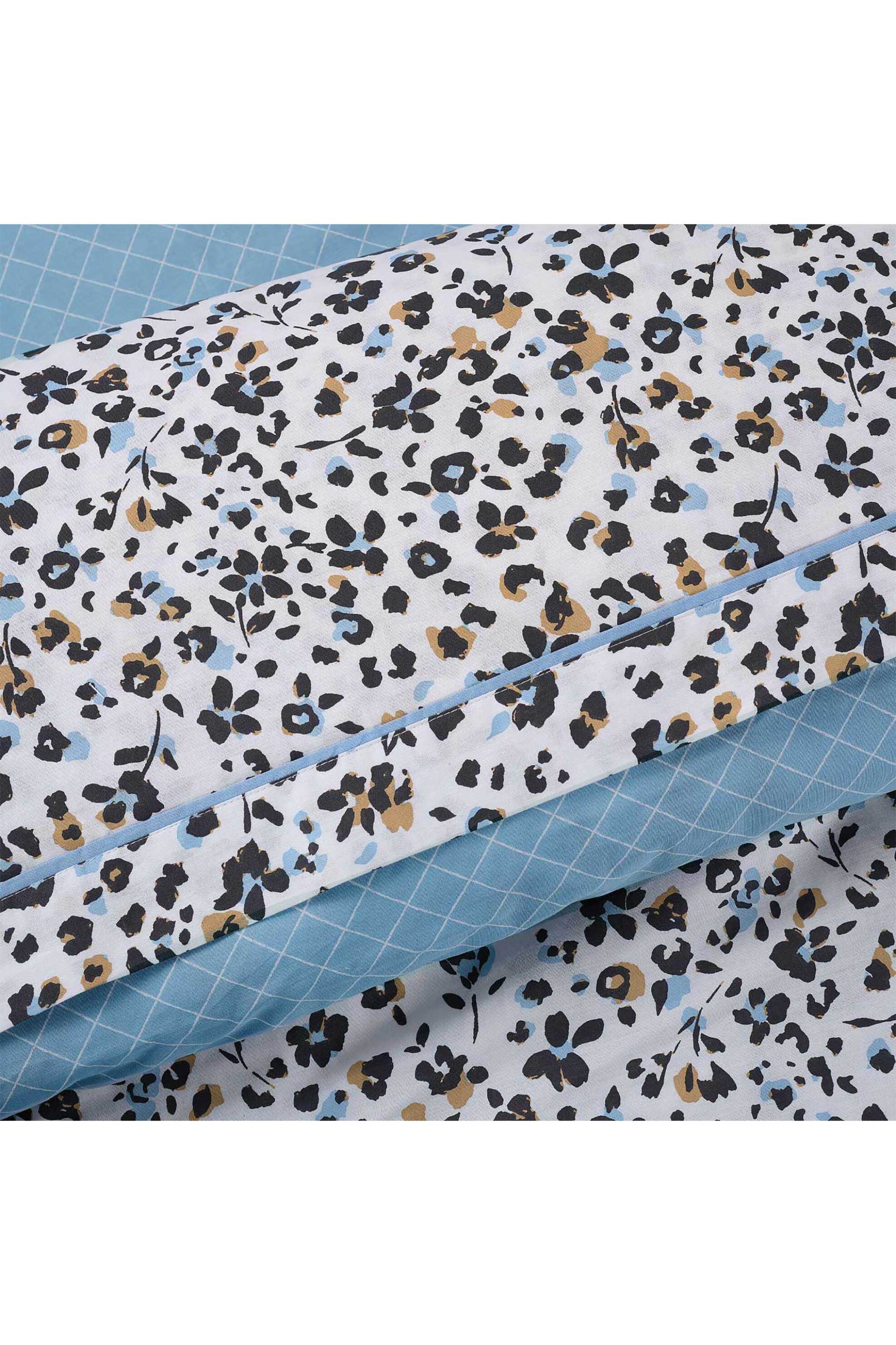 Das Home σετ σεντόνια μονά και μαξιαλροθήκη me floral print "HAPPY 9622" 2 x 170 x 260 cm - 50 x 70 + 5 cm - 502108109622 Λευκό φωτογραφία