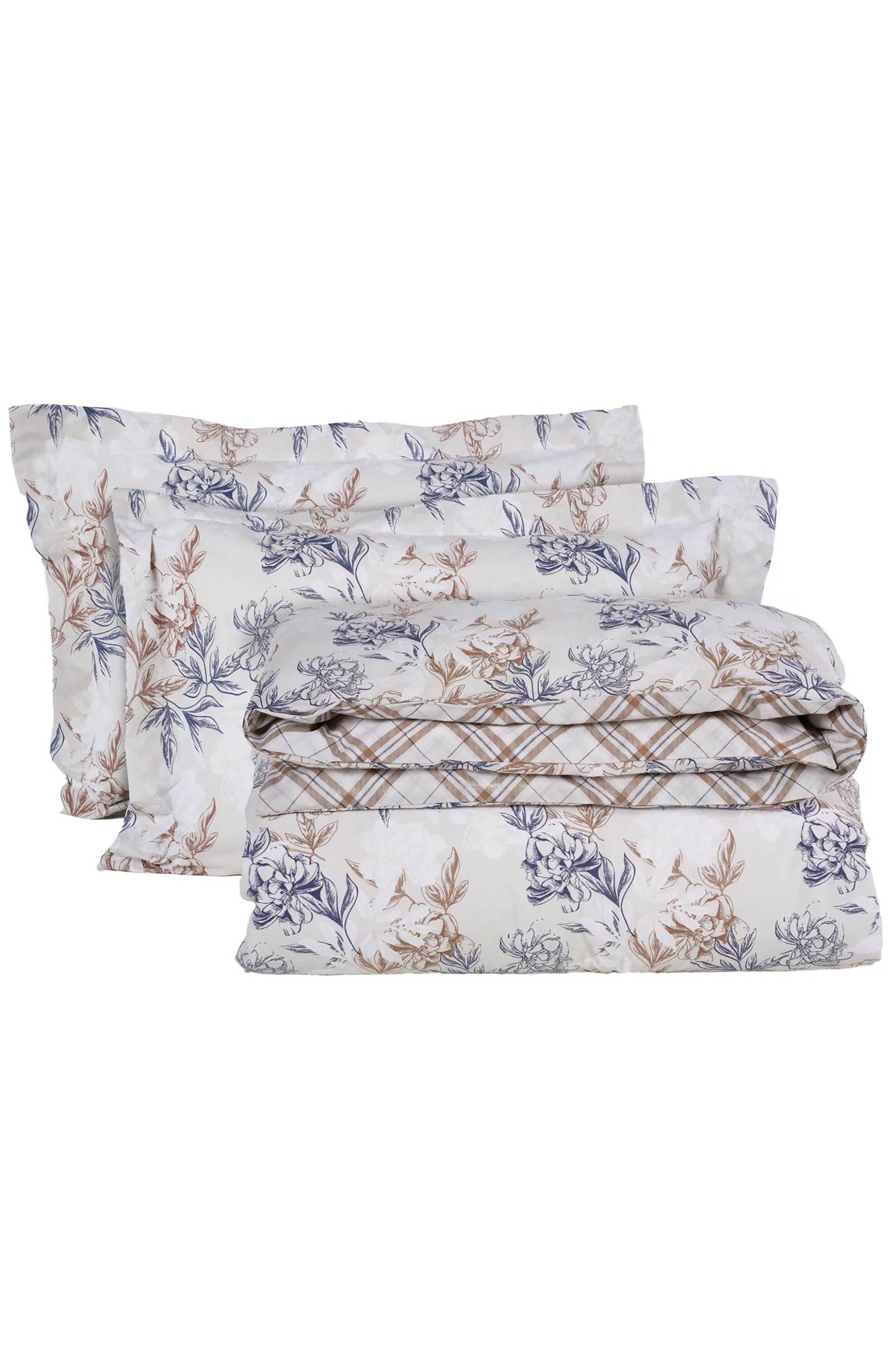 Das Home σετ παπλωματοθήκη υπέρδιπλη με μαξιλαροθήκες "5422 Casual" (3 τεμάχια) - 406009205422 Λευκό φωτογραφία