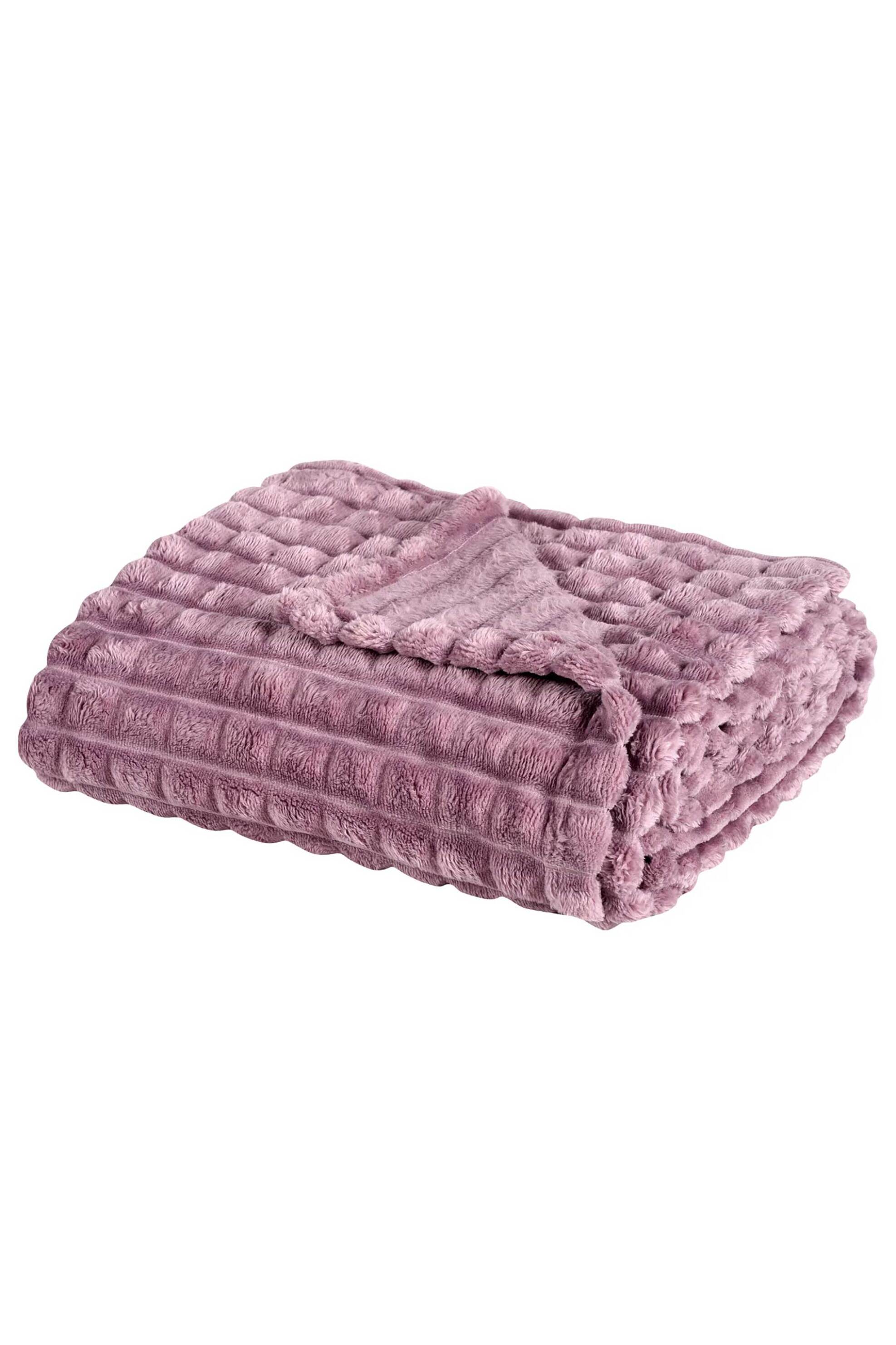 Das Home κουβέρτα fleece μονή μονόχρωμη "1358" 130 x 170 cm - 420588131358 Μοβ φωτογραφία