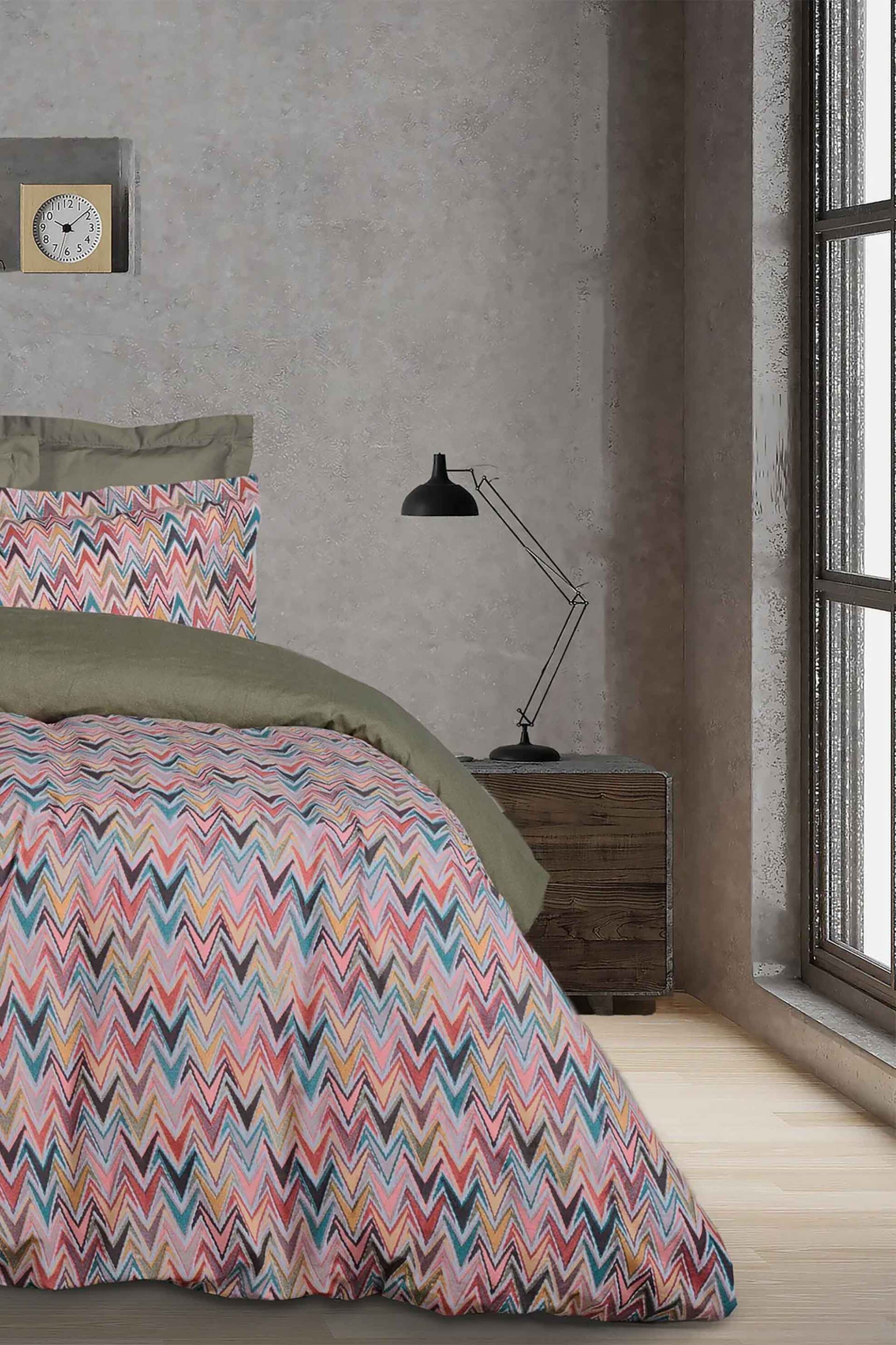 DAS HOME Das Home σετ σεντόνια μονά με λάστιχο και μαξιλαροθήκη "Casual 5425" (3 τεμάχια) - 502106105425 Πολύχρωμο