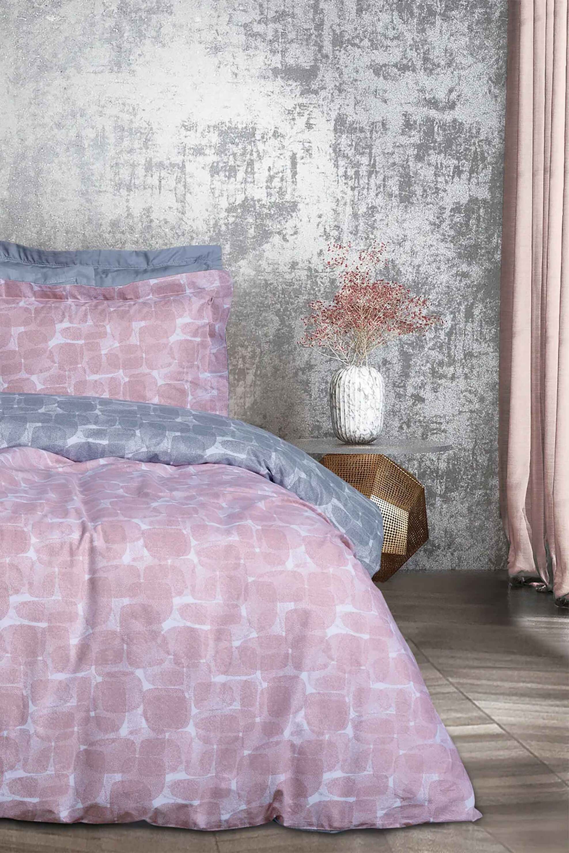 DAS HOME Das Home σετ σεντόνια μονά με μαξιλαροθήκη "Happy 9646" (3 τεμάχια) - 502108109646 Ροζ