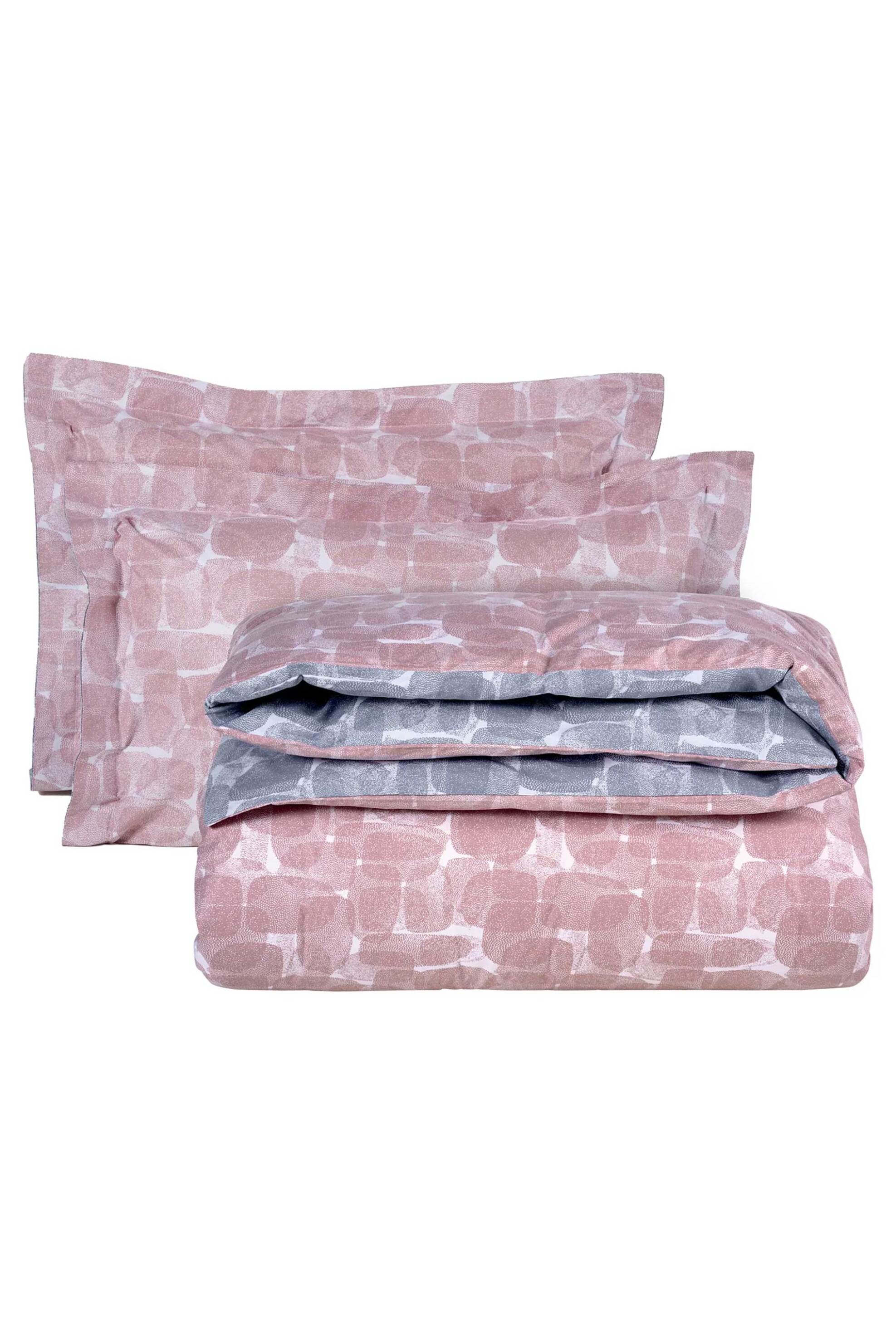 Das Home σετ σεντόνια μονά με μαξιλαροθήκη "Happy 9646" (3 τεμάχια) - 502108109646 Ροζ φωτογραφία