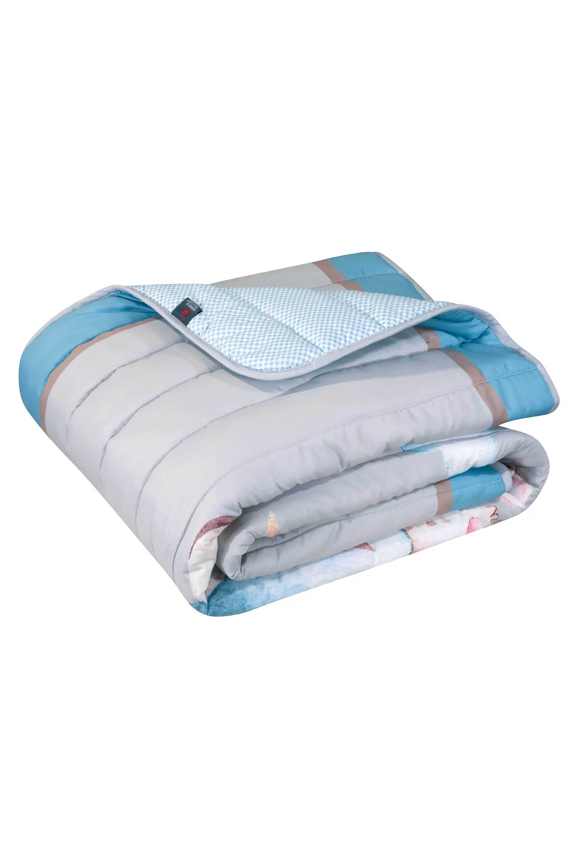 Greenwich Polo Club παιδικό πάπλωμα μονό με all-over print "8851" 160 x 220 cm - 201909108851 Γκρι φωτογραφία