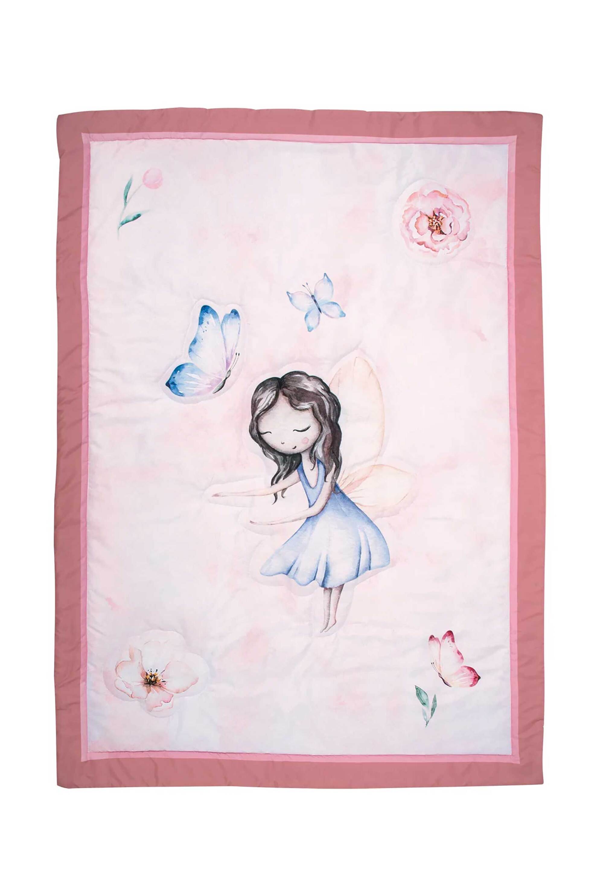 Greenwich Polo Club βρεφικό πάπλωμα λίκνου με all-over print "8849" 110 x 150 cm - 221011108849 Ροζ φωτογραφία