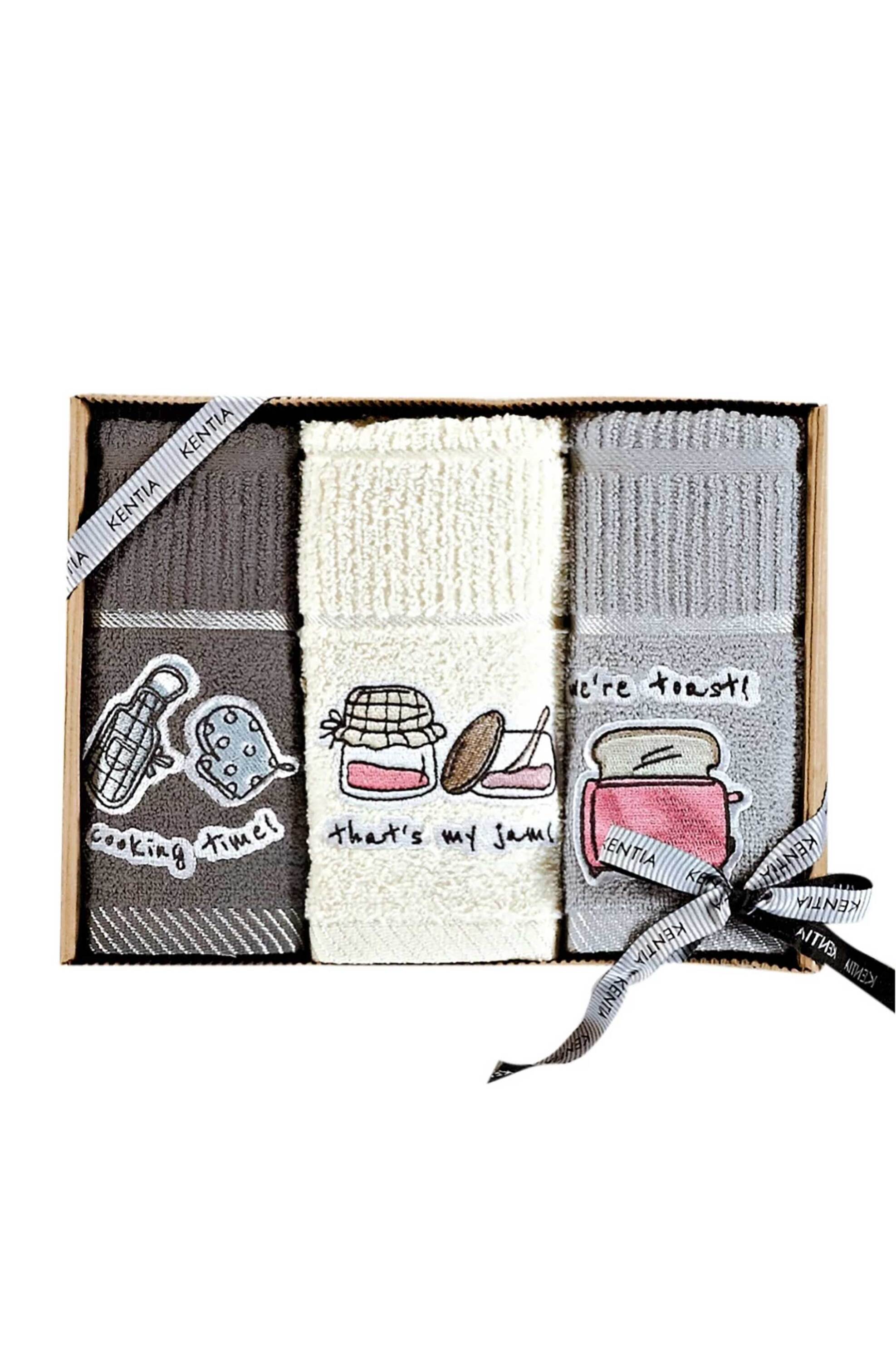 Kentia σετ πετσέτες κουζίνας "Regalo 231" 3 x 40 x 70 cm - 000071989