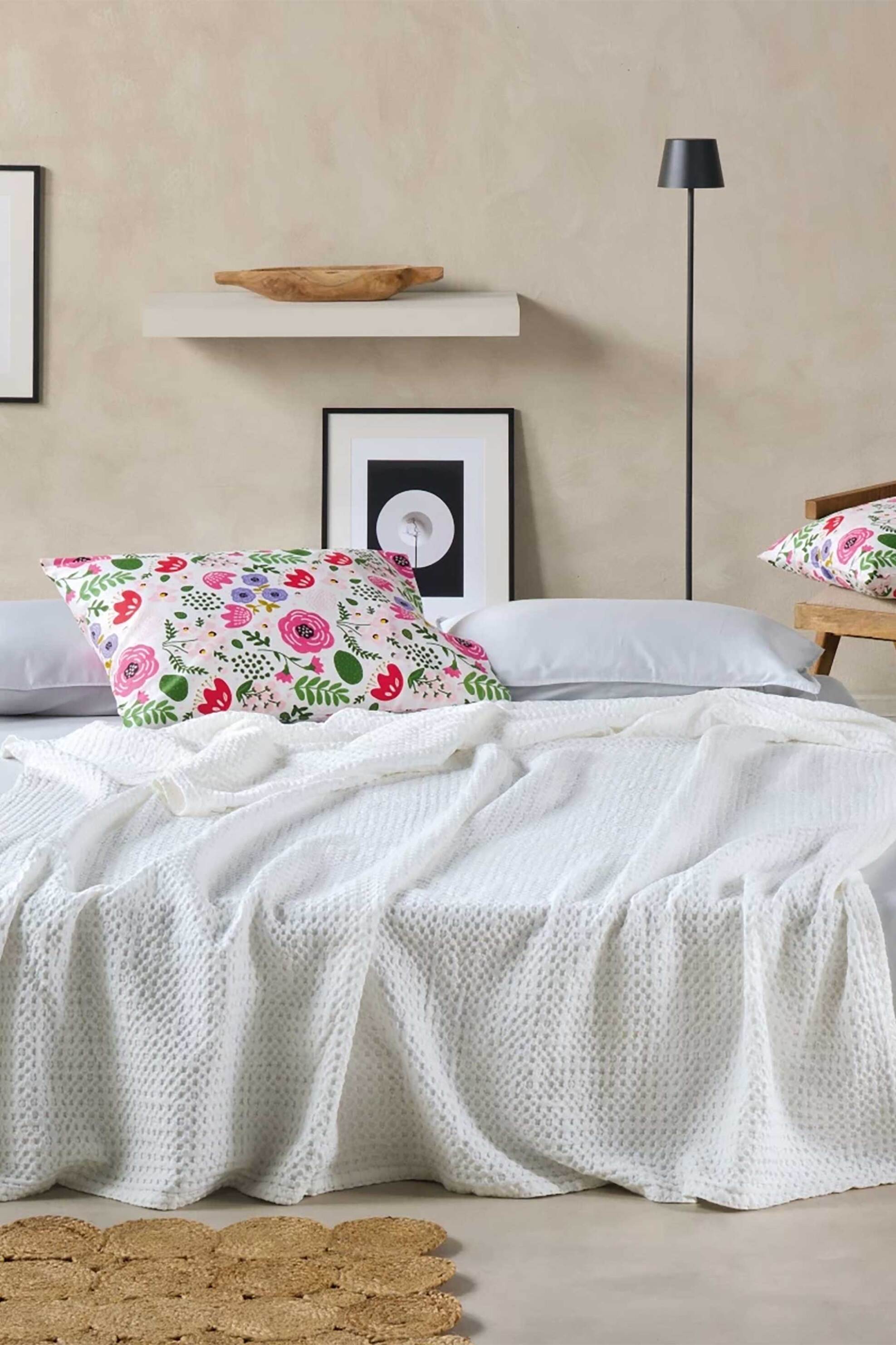 KENTIA Kentia κουβέρτα μονή waffle pattern "Illusion 00" 170 x 250 cm - 000071312