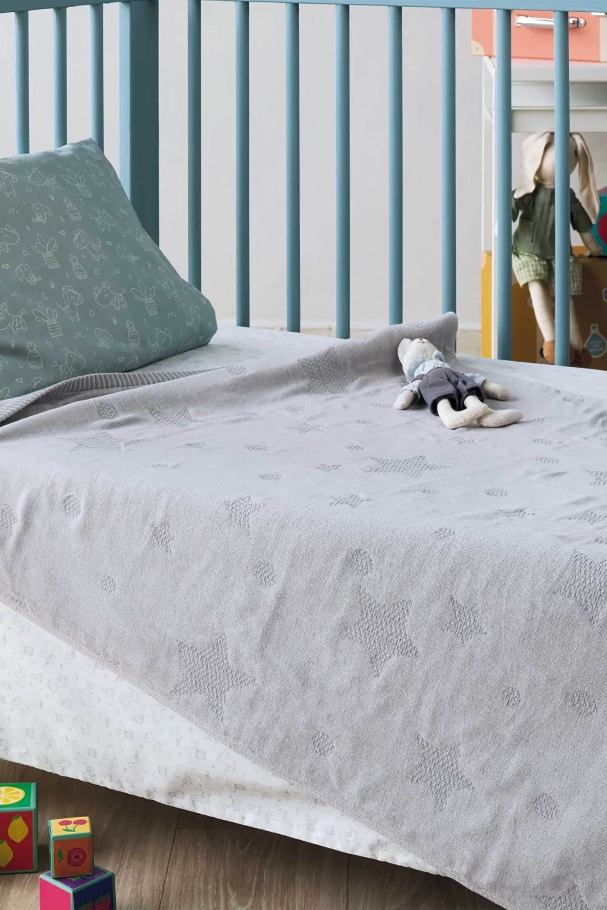 Kentia βρεφική κουβέρτα αγκαλιάς ματλασέ 70 x 100 cm "Dione" - 000077582