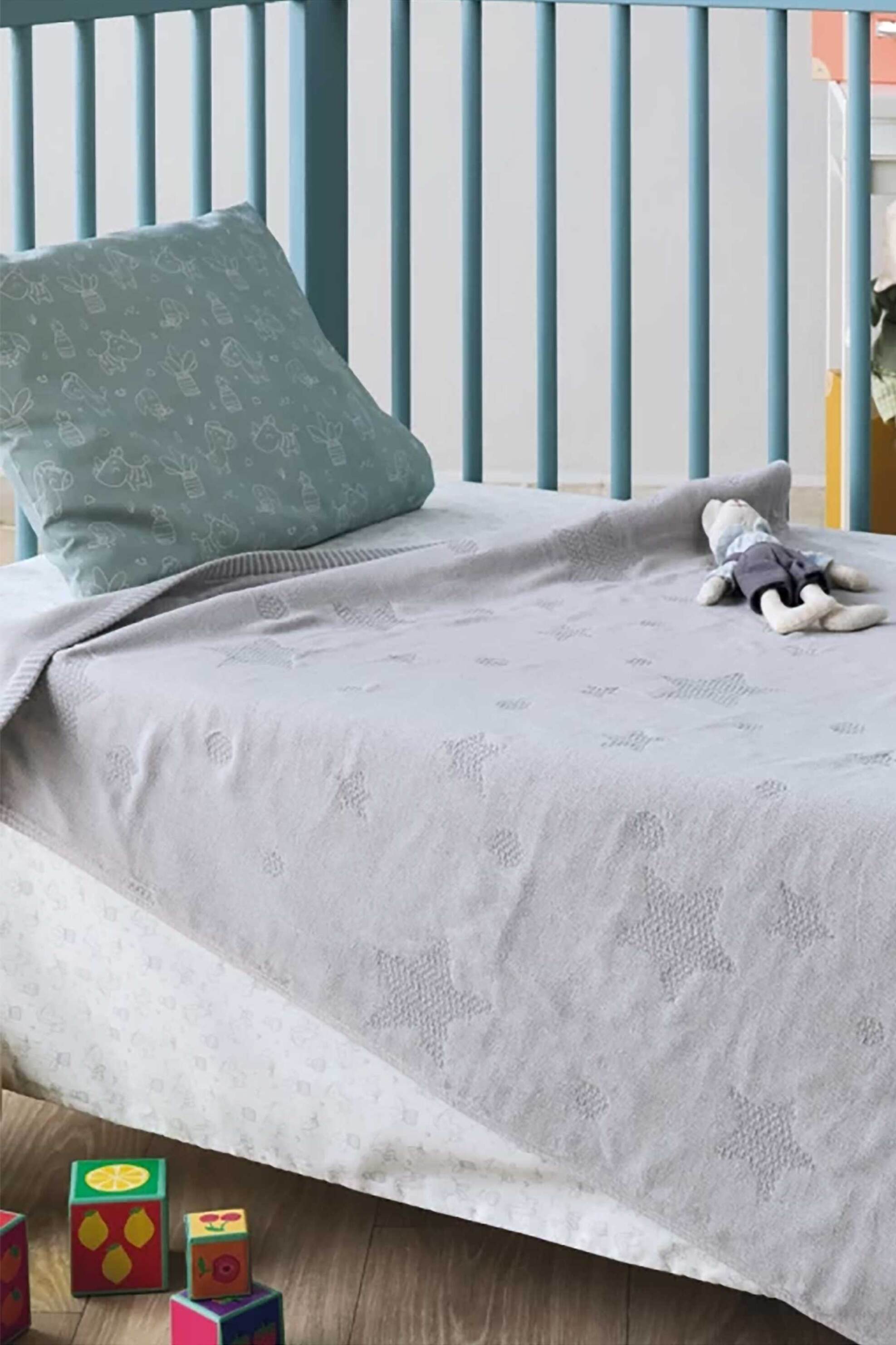 KENTIA Kentia βρεφική κουβέρτα κούνιας μαλτασέ "Dione" 100 x 140 cm - 000077583