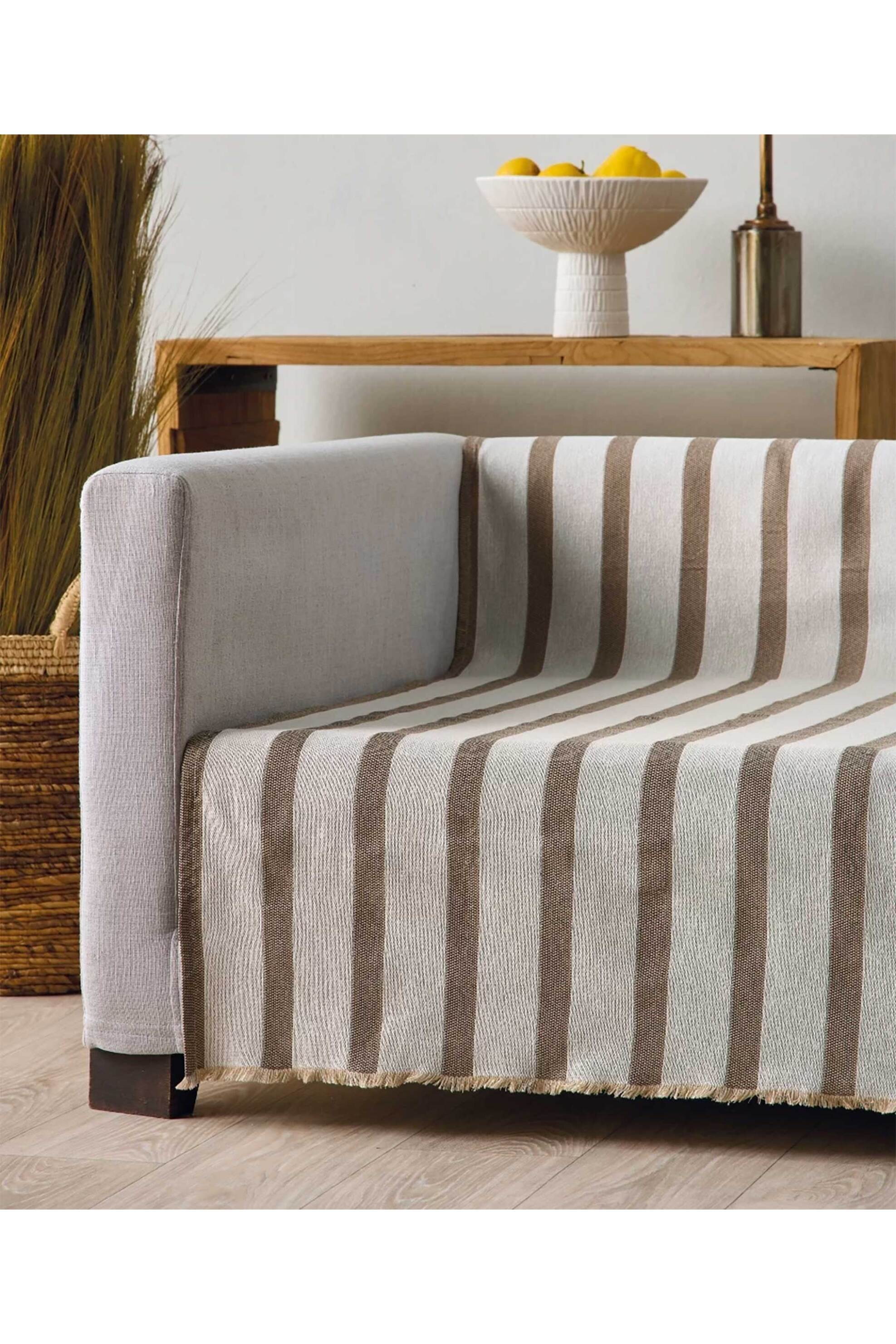 Kentia ριχτάρι διθέσιου καναπέ "Dangelo 04" 180 x 240 cm Εκρού - 000078097 φωτογραφία