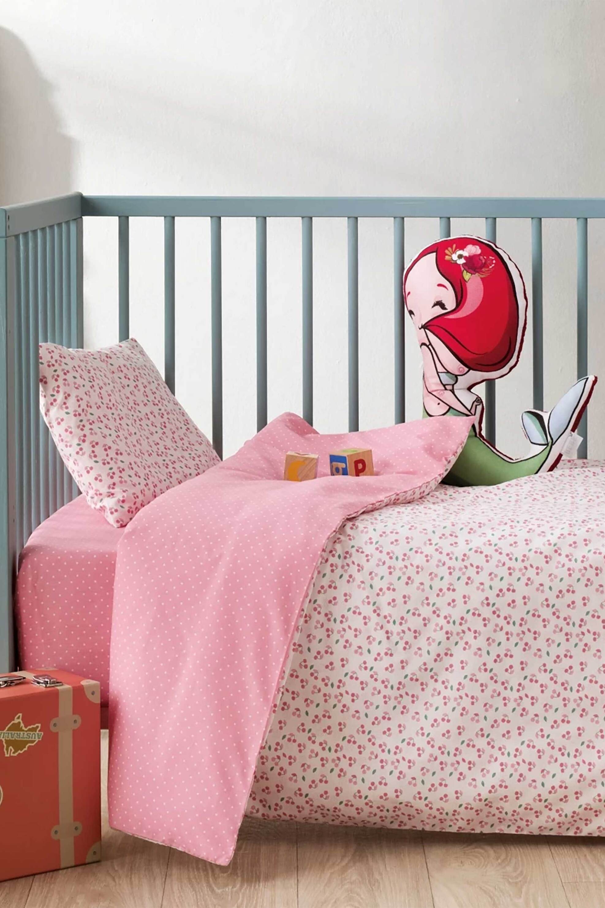 Kentia σετ σεντόνια κούνιας με μαξιλαροθήκη "Cereza" (3 τεμάχια) - 000078504