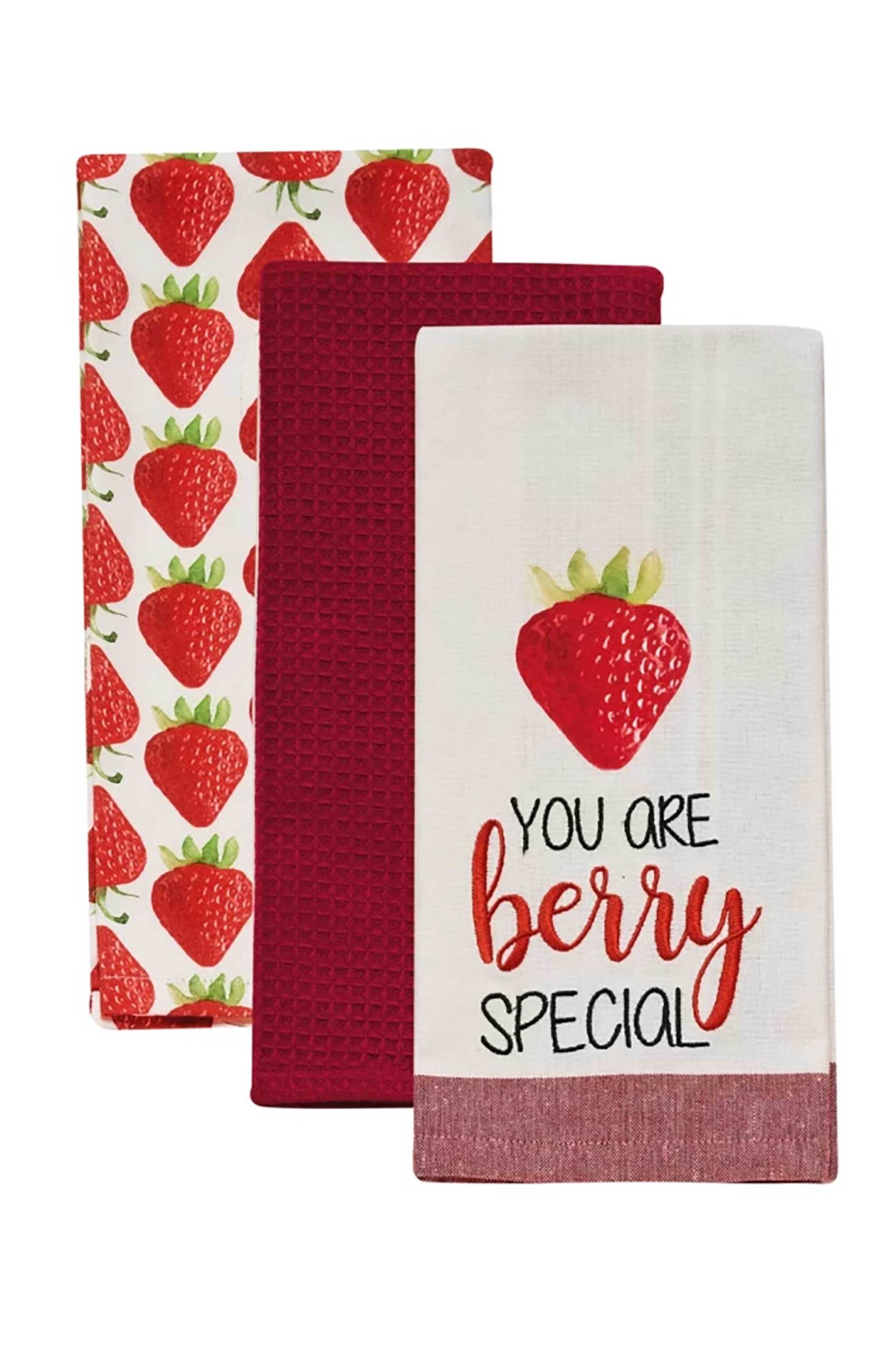 Kentia σετ πετσέτες κουζίνας με waffle pattern "Fazzy 252" (3 τεμάχια) - 000078247