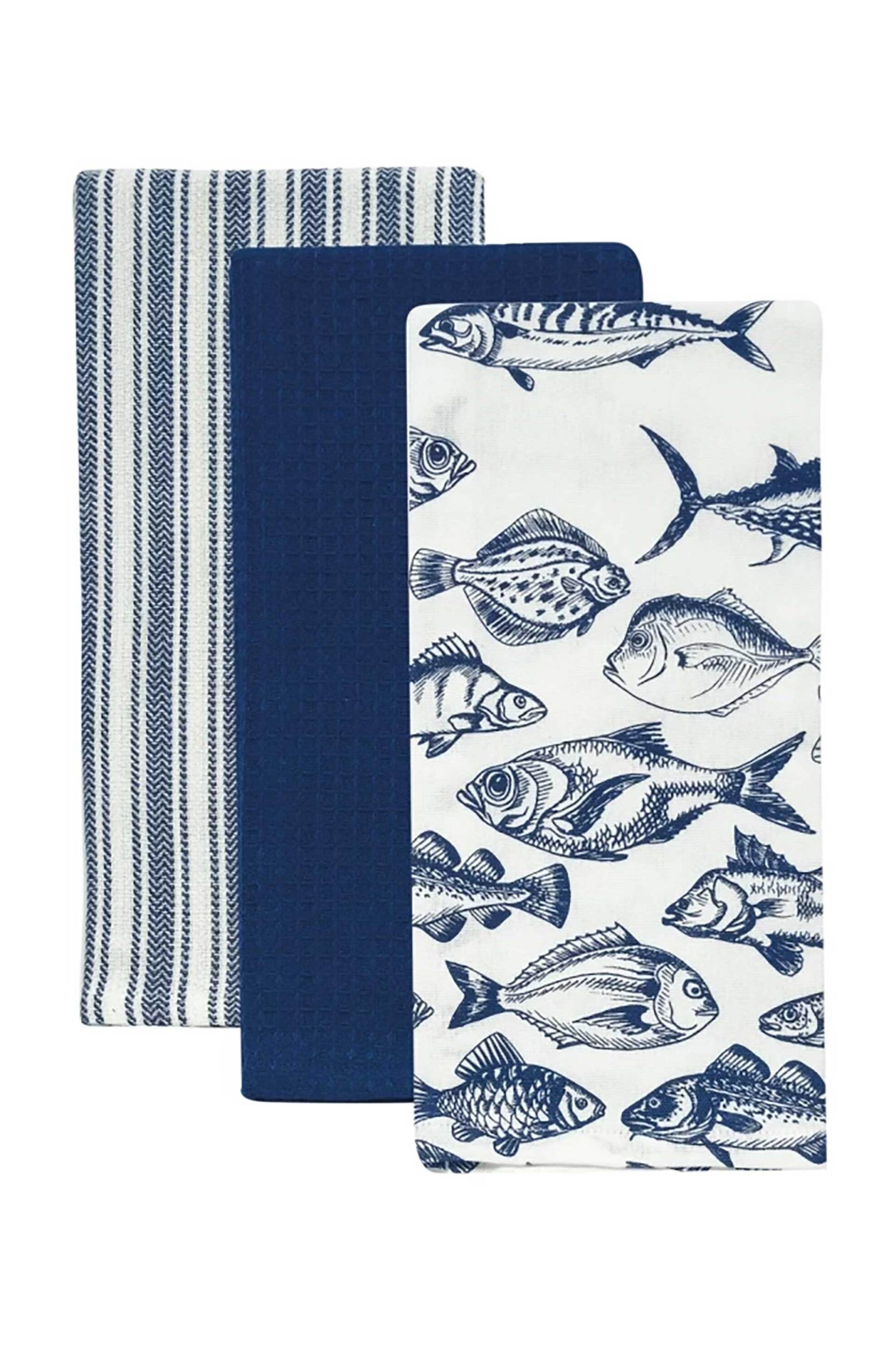 Kentia σετ πετσέτες κουζίνας με waffle pattern "Fazzy 254" (3 τεμάχια) - 000078249