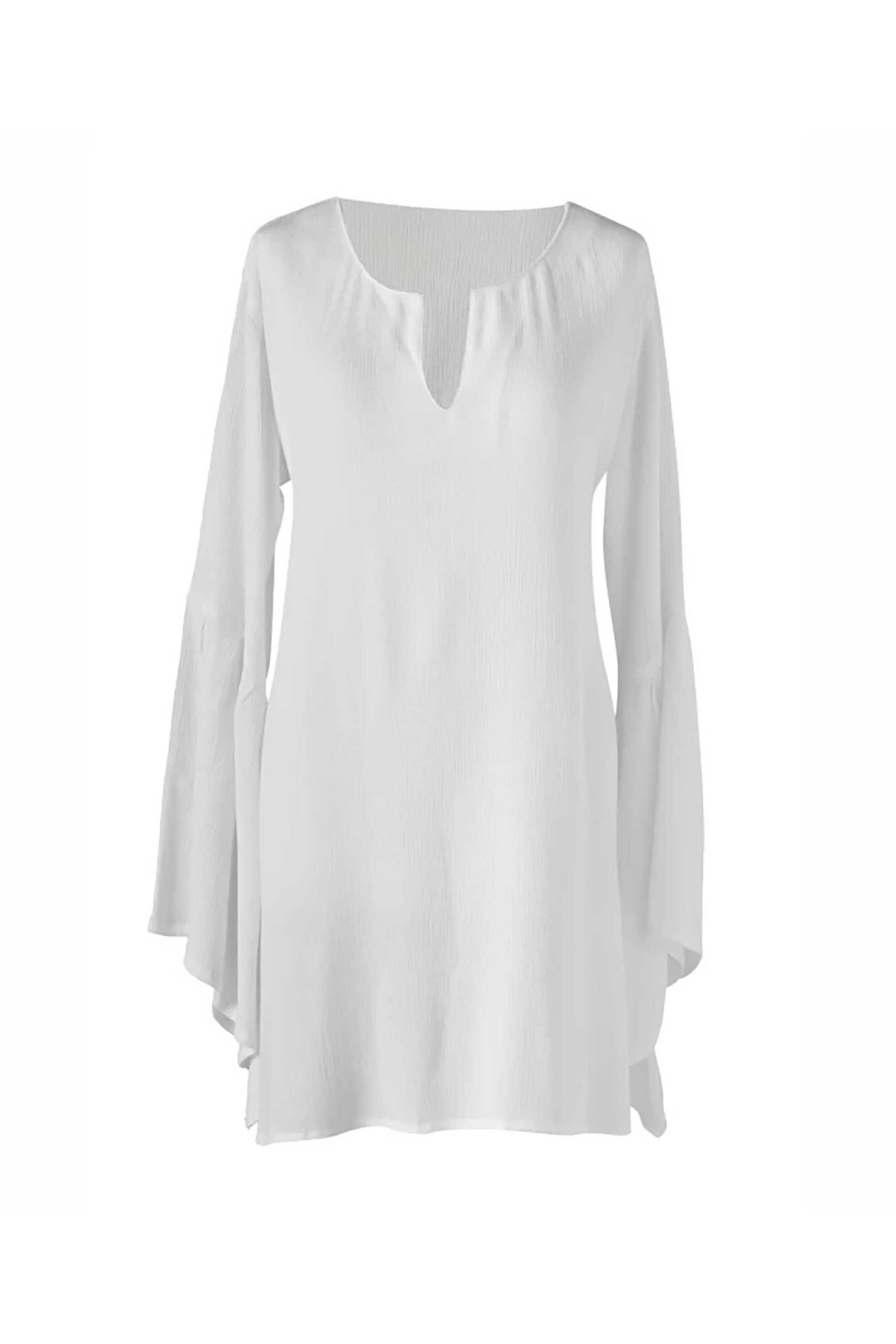 Kentia γυναικείο mini φόρεμα παραλίας μονόχρωμο - 000078043 φωτογραφία