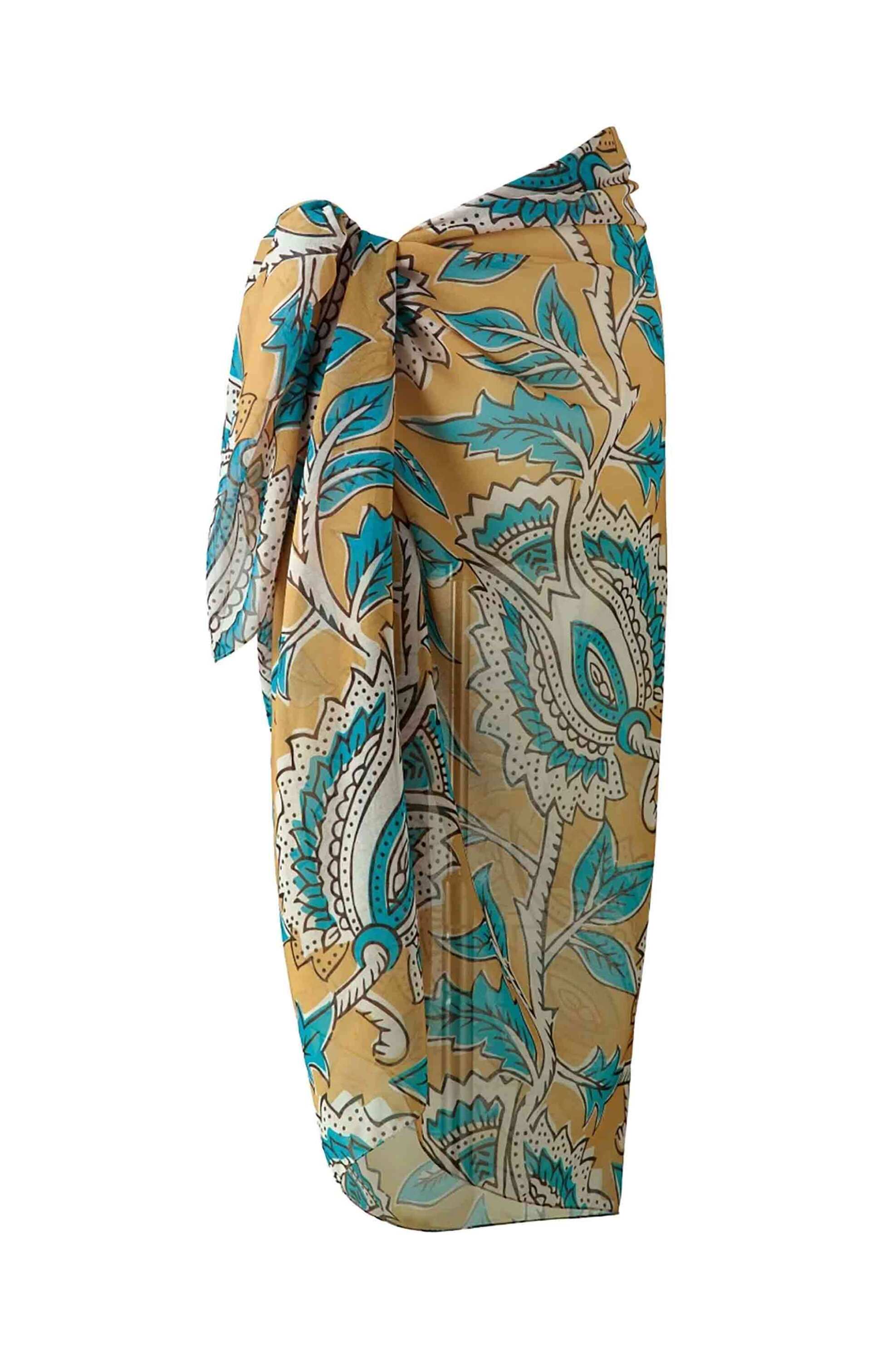 Kentia γυναικείο παρεό παραλίας με all-over print "Sarong 255" - 000078051
