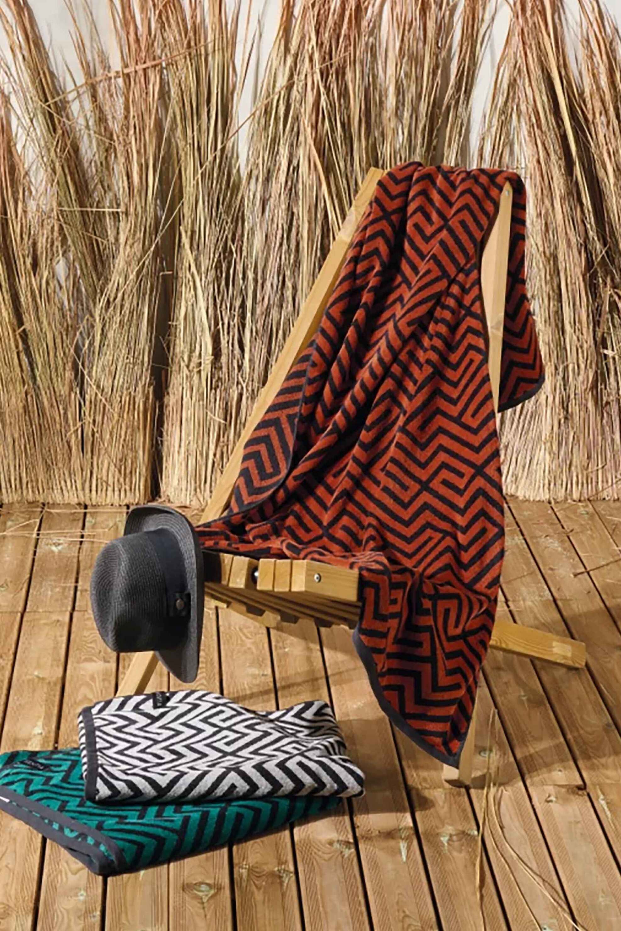 Kentia unisex πετσέτα θαλάσσης βελουτέ "Meiro 06" - 000078195 φωτογραφία