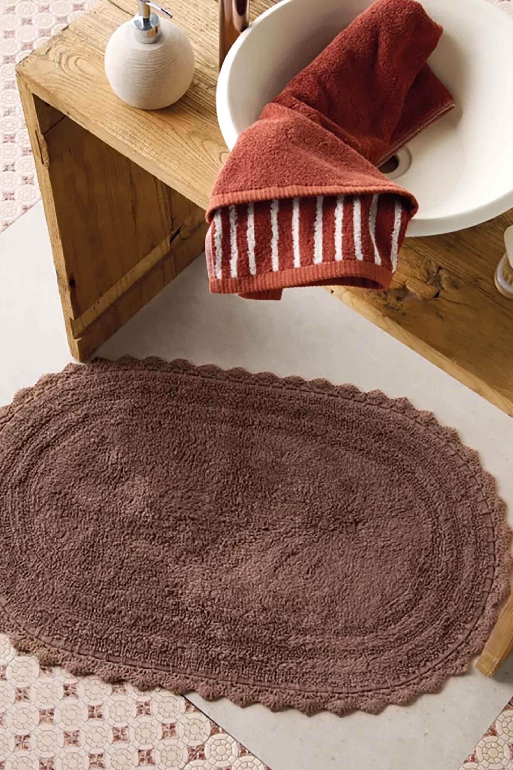 KENTIA Kentia πατάκι μπάνιου μονόχρωμο 50 x 80 cm "Mack 43" - 000078269